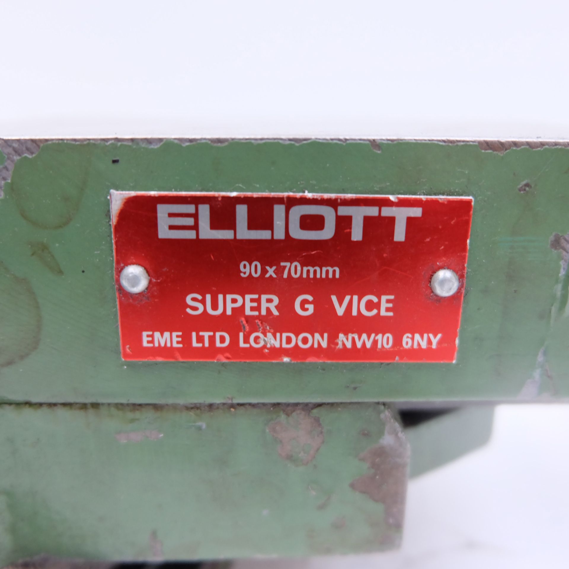 Elliott Super G Swivelling Machine Vice. Jaw Width 90mm. Max Opening 70mm Approx. - Image 5 of 6