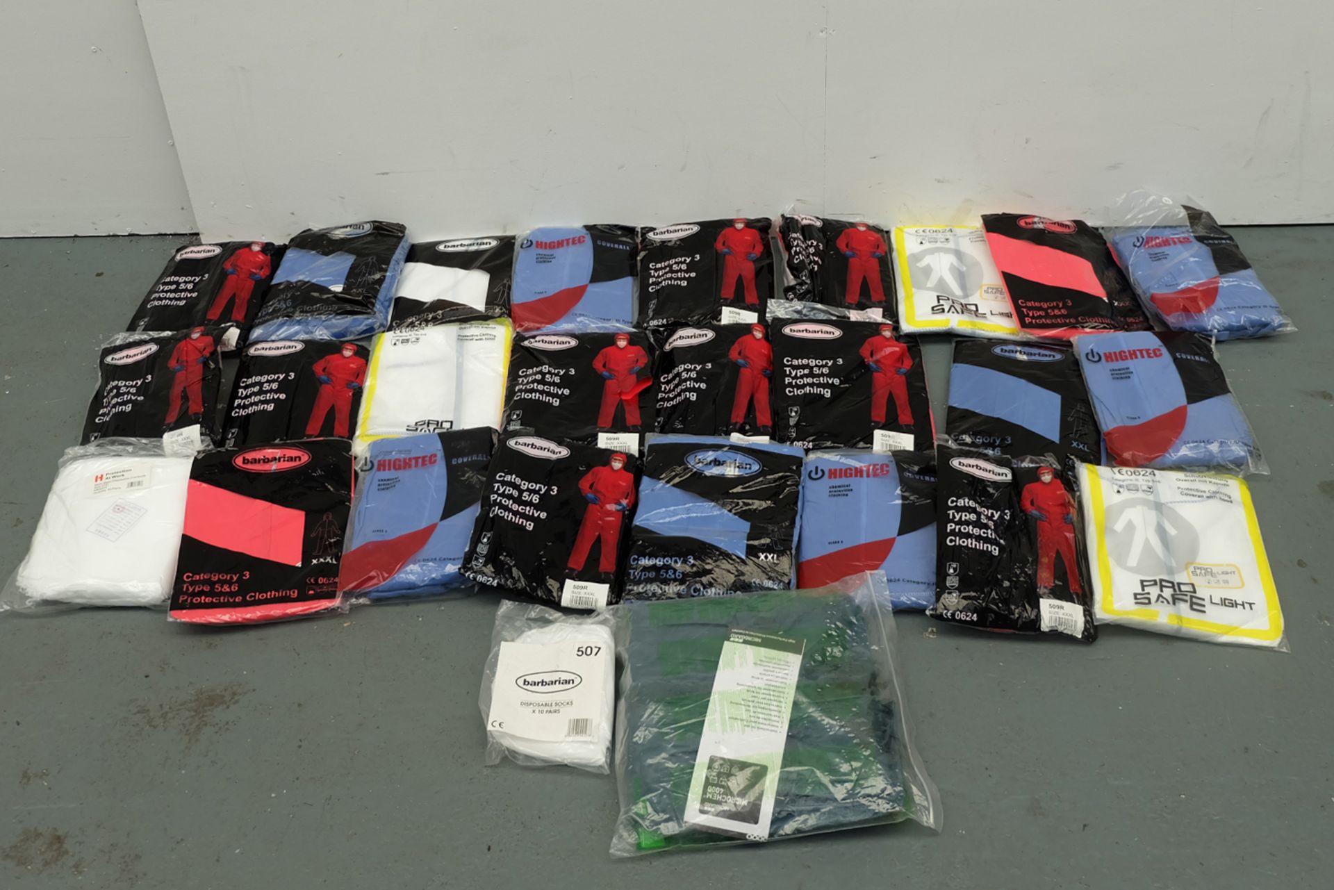 Large Selection of Coveralls as Lotted.