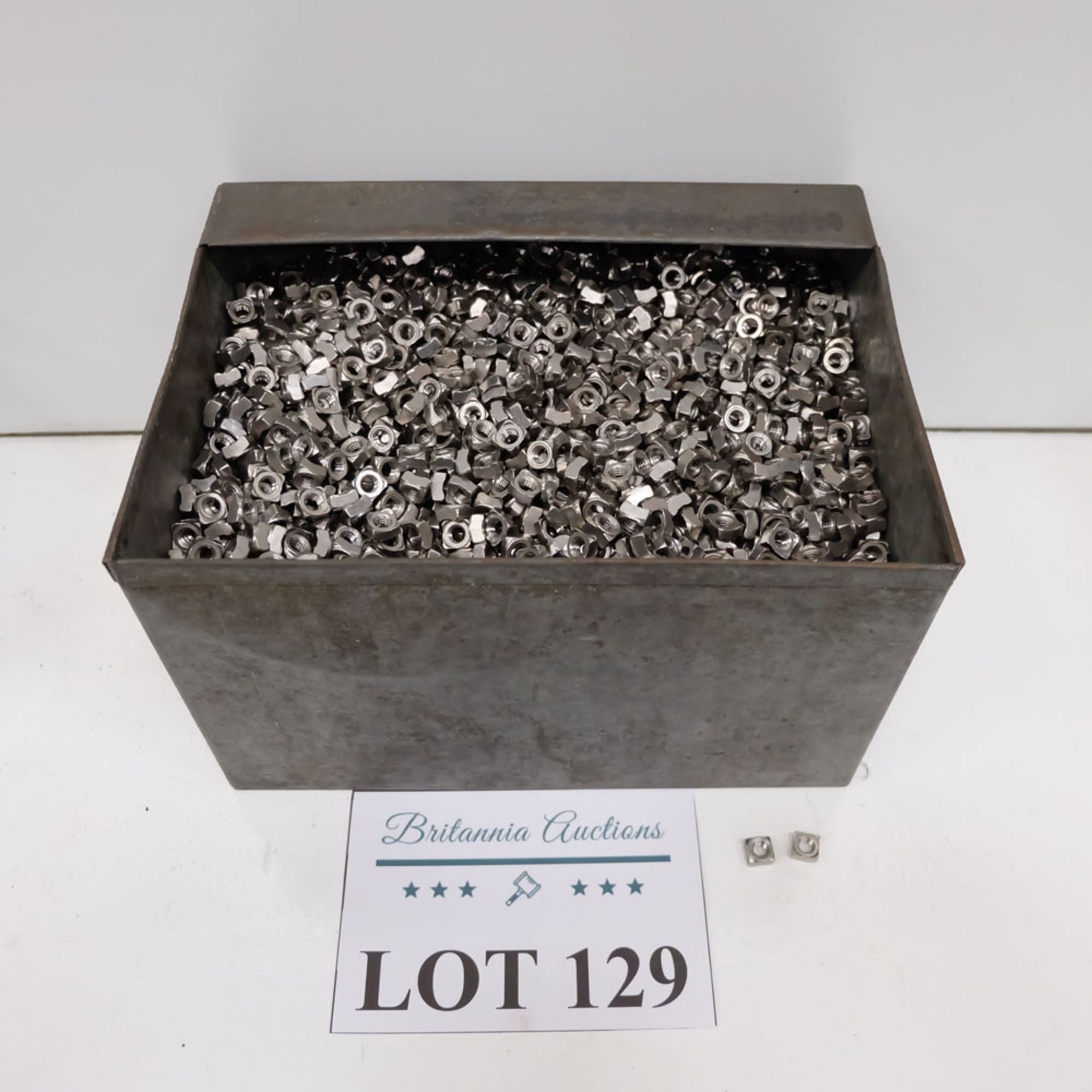 Quantity of Square Nuts as Lotted. Labelled M6 Stainless Steel.