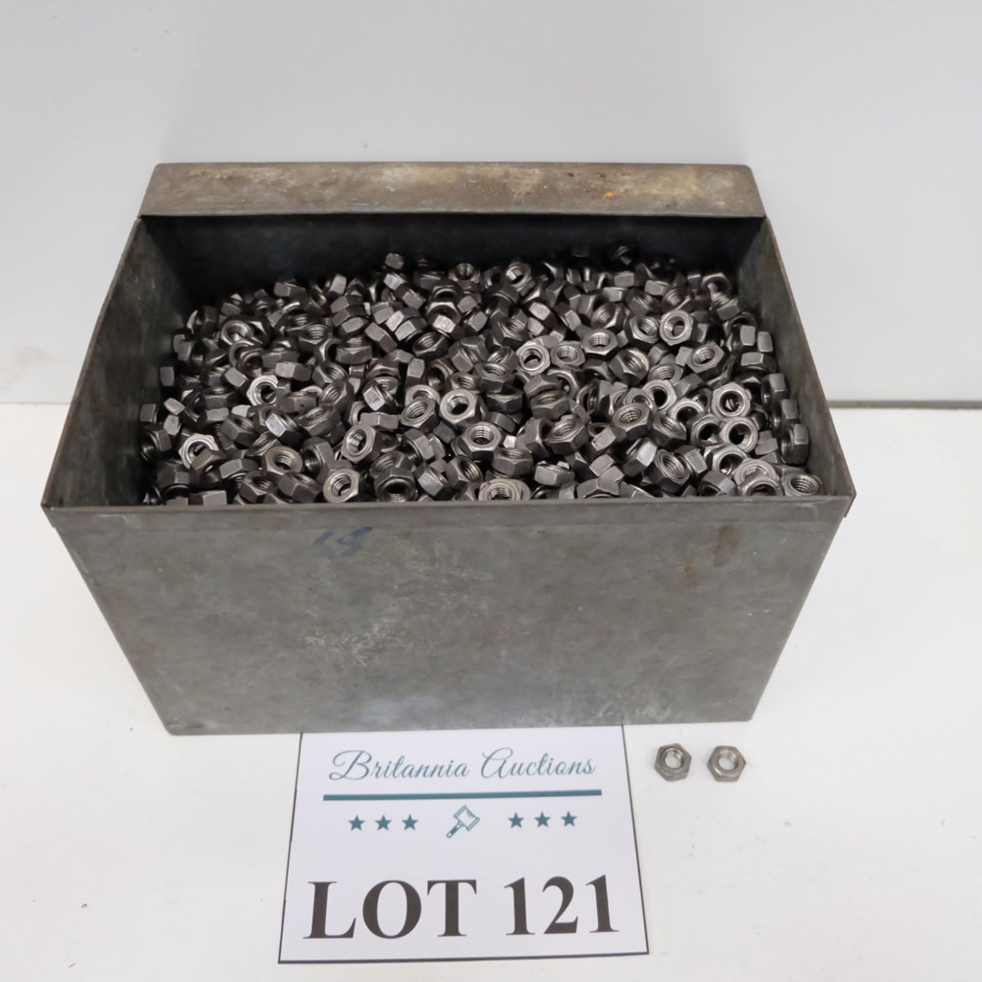 Quantity of Hex Nuts as Lotted. Labelled M8 Mild Steel.