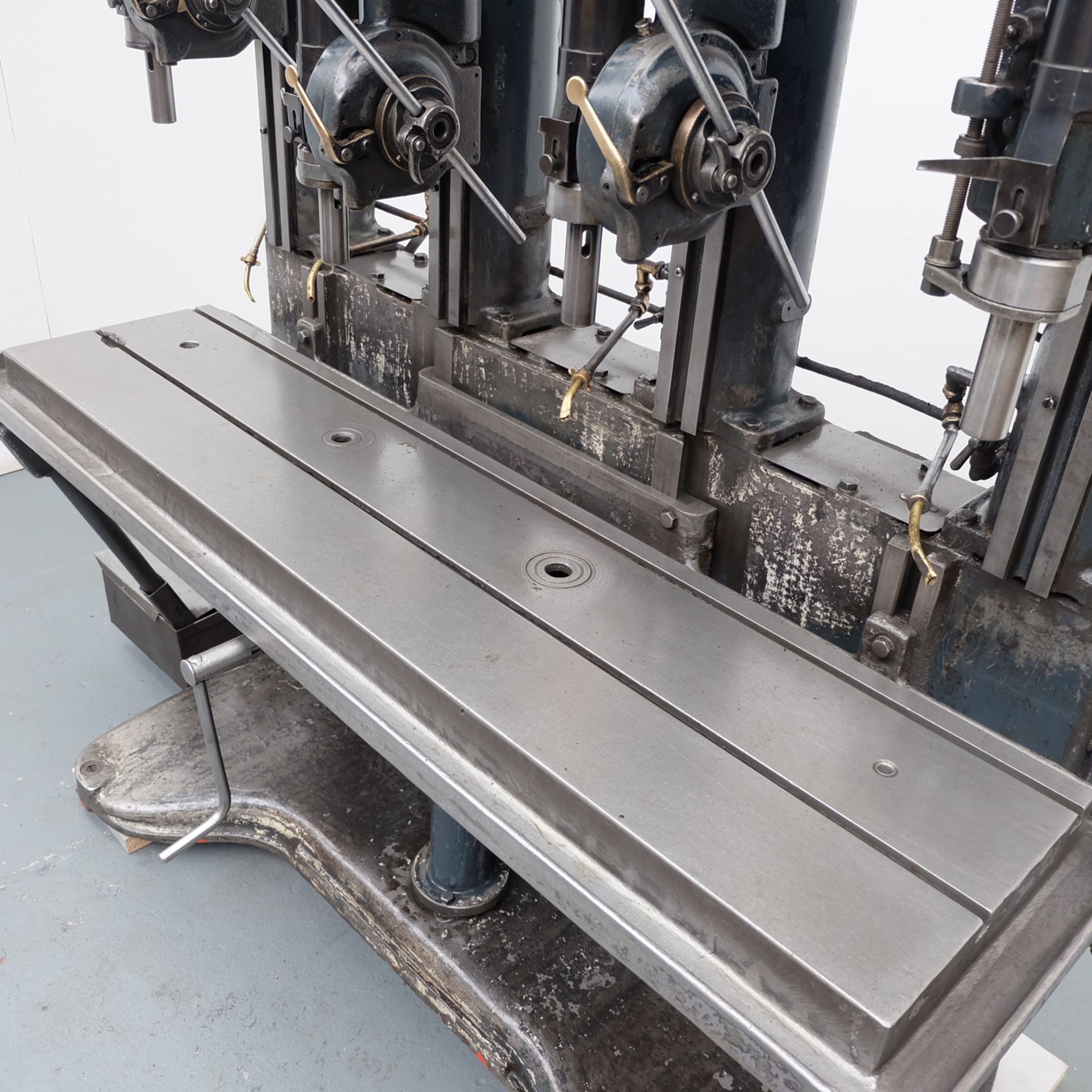 Herbert 4 Spindle Drilling Machine. Table Size 68" x 15 1/2". Throat 7 1/2". - Image 13 of 19