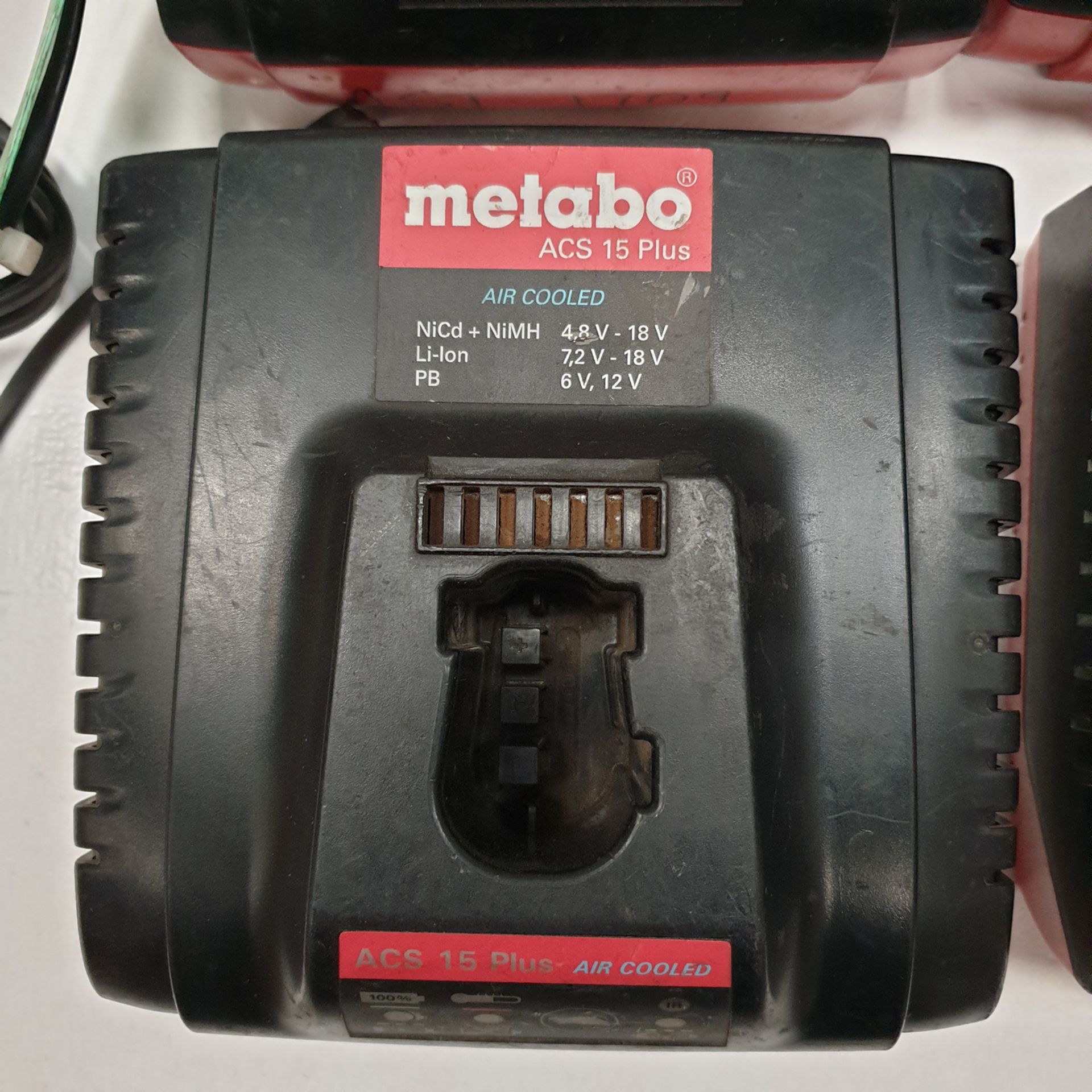 4 x Metabo ACS 15 Plus Battery Chargers. 220-240 Volt. - Image 2 of 3