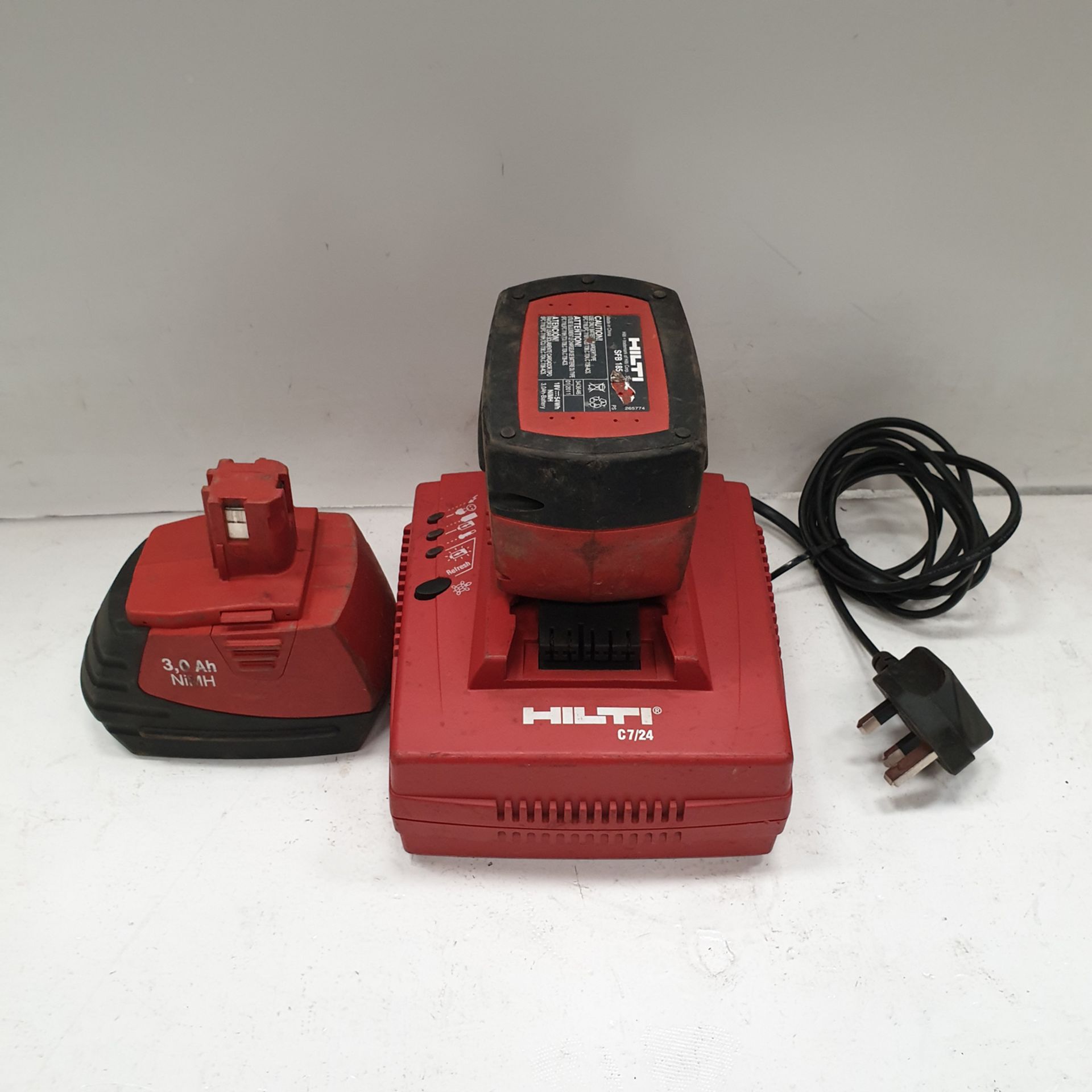 HILTI C7/24 Battery Charger. With 2 Batteries.