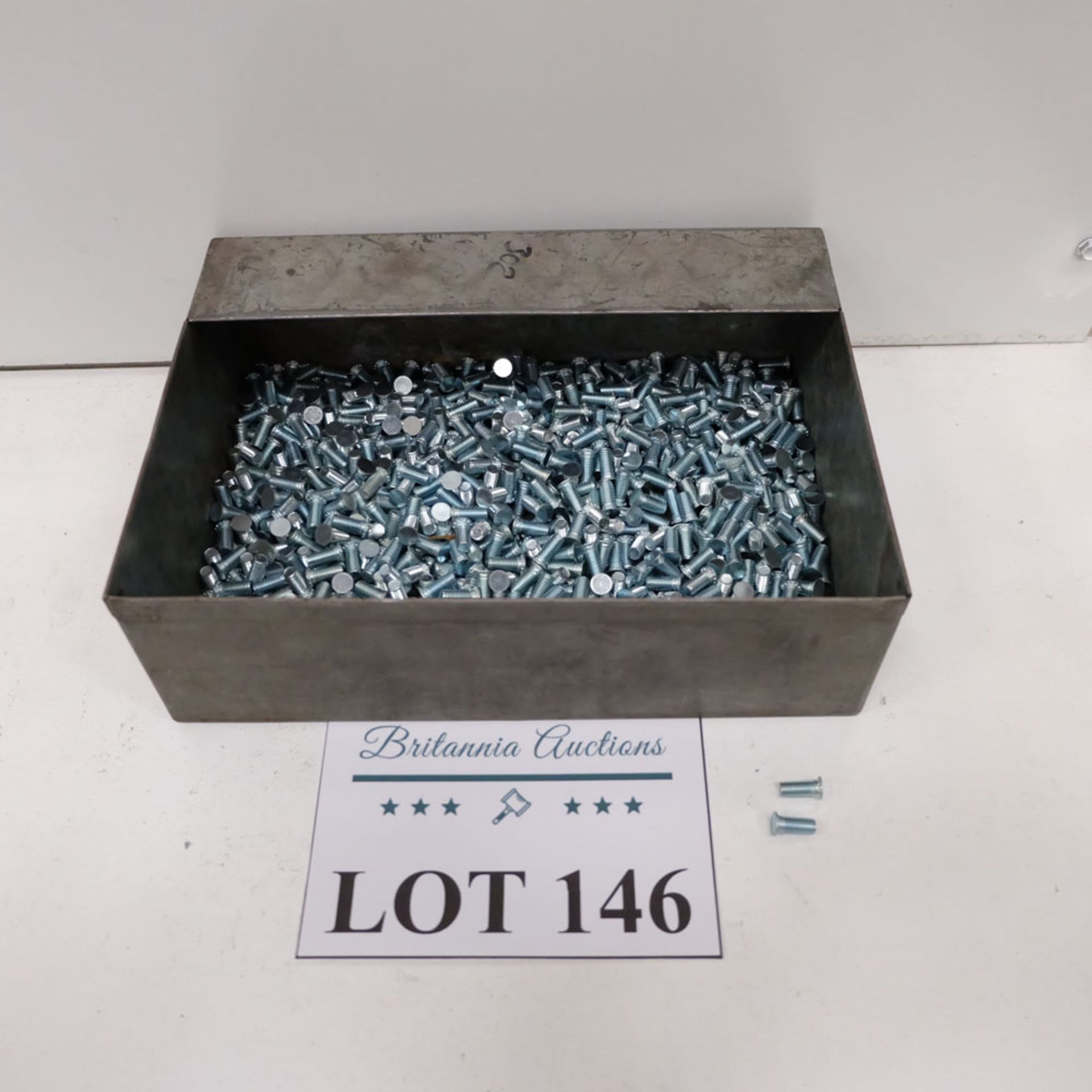 Quantity of Weld Bolts as Lotted. Labelled M6 x 14.