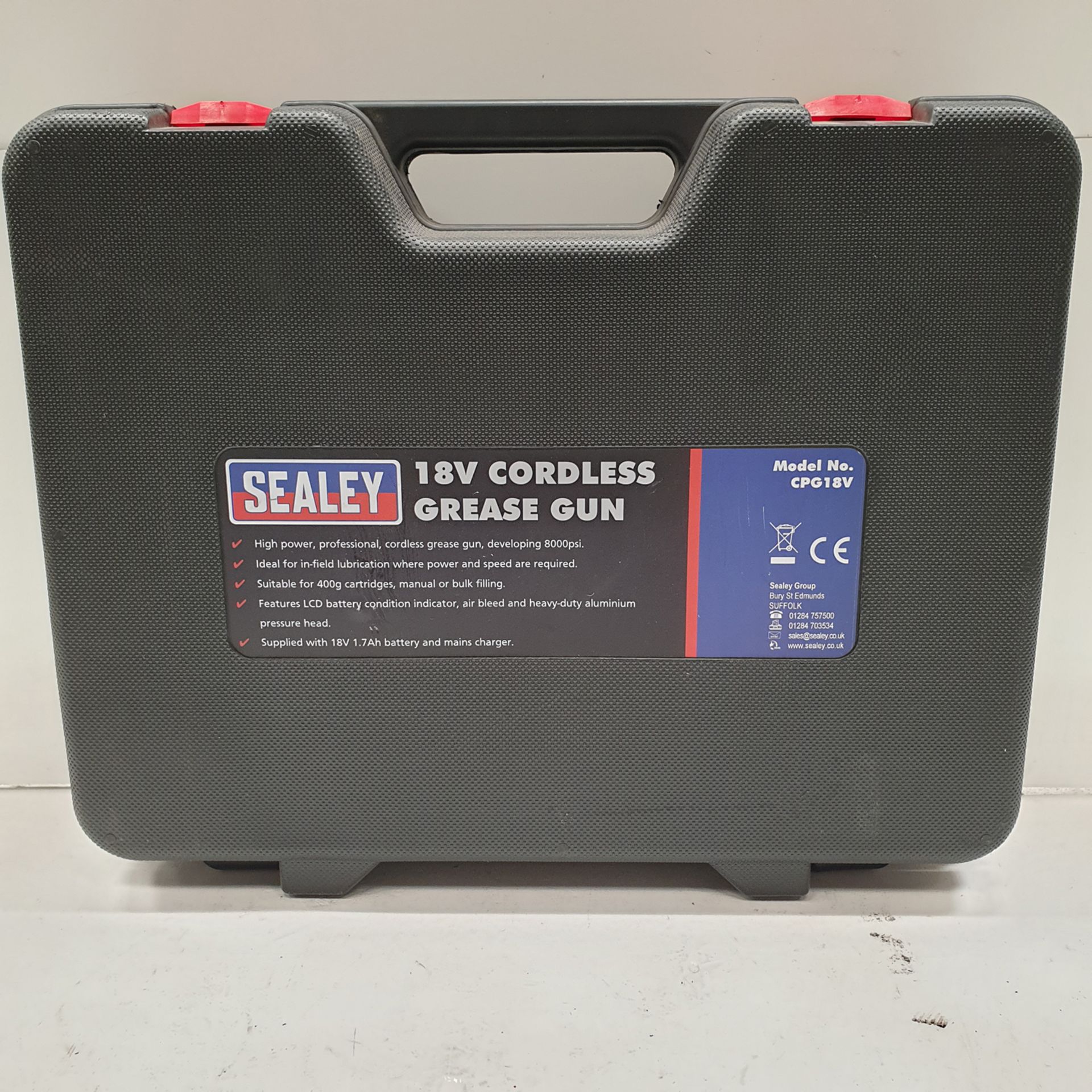 Sealey Model CPG18A. 18V Cordless Grease Gun. - Image 6 of 6