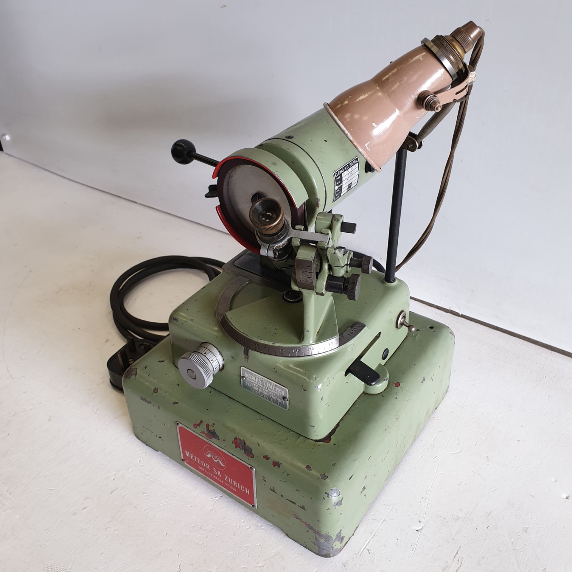 Meteor Sa Zurich. Bench Top Drill Grinder. 220V 15W. With Light. - Image 2 of 11