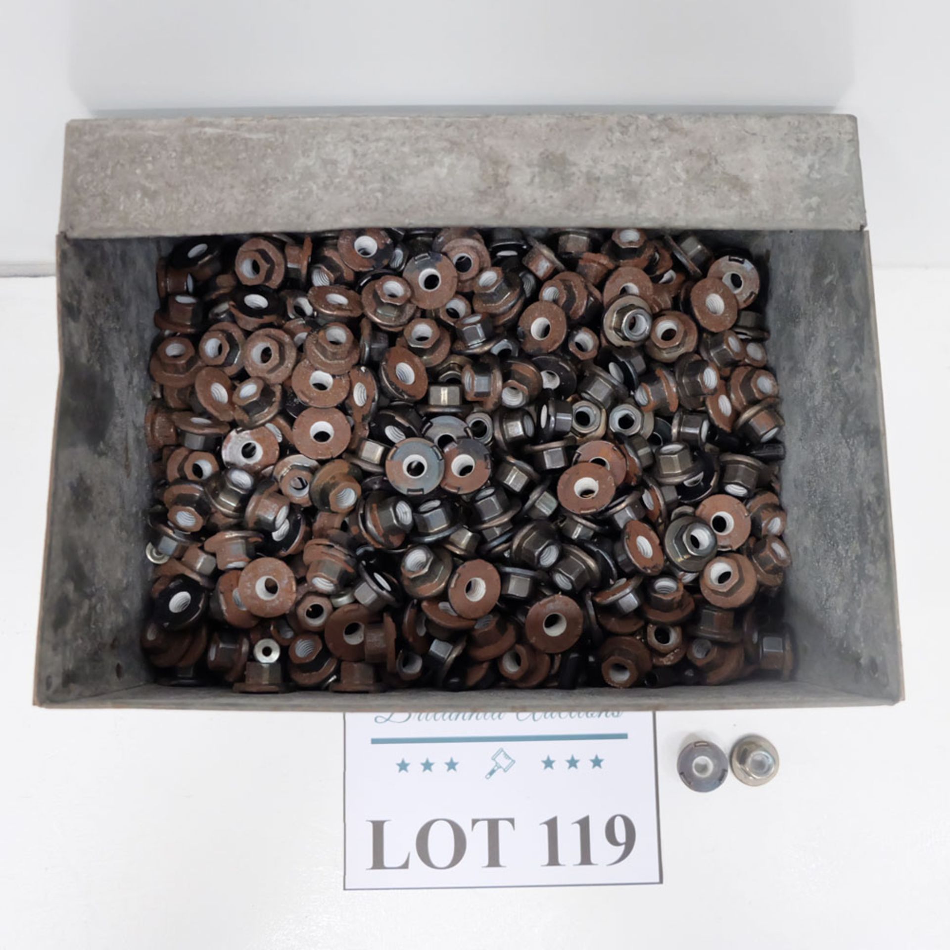 Quantity of Hex Nuts as Lotted. Labelled M8 Flanged Weld Nut. - Image 2 of 4