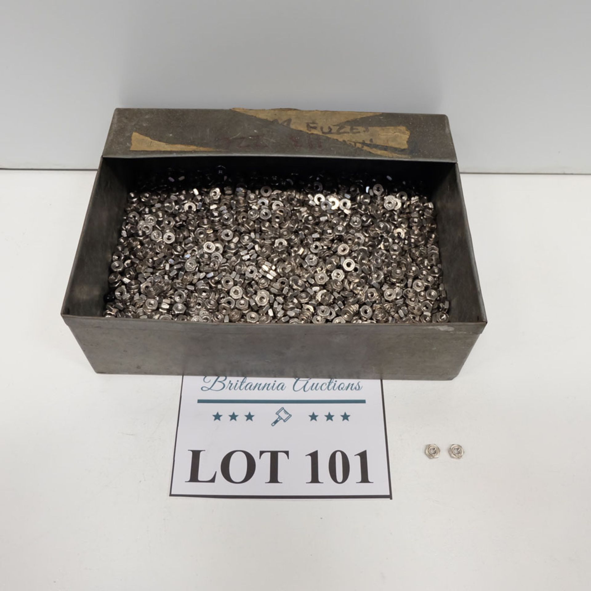 Quantity of Hex Nuts as Lotted. Labelled M4 Stainless Steel.