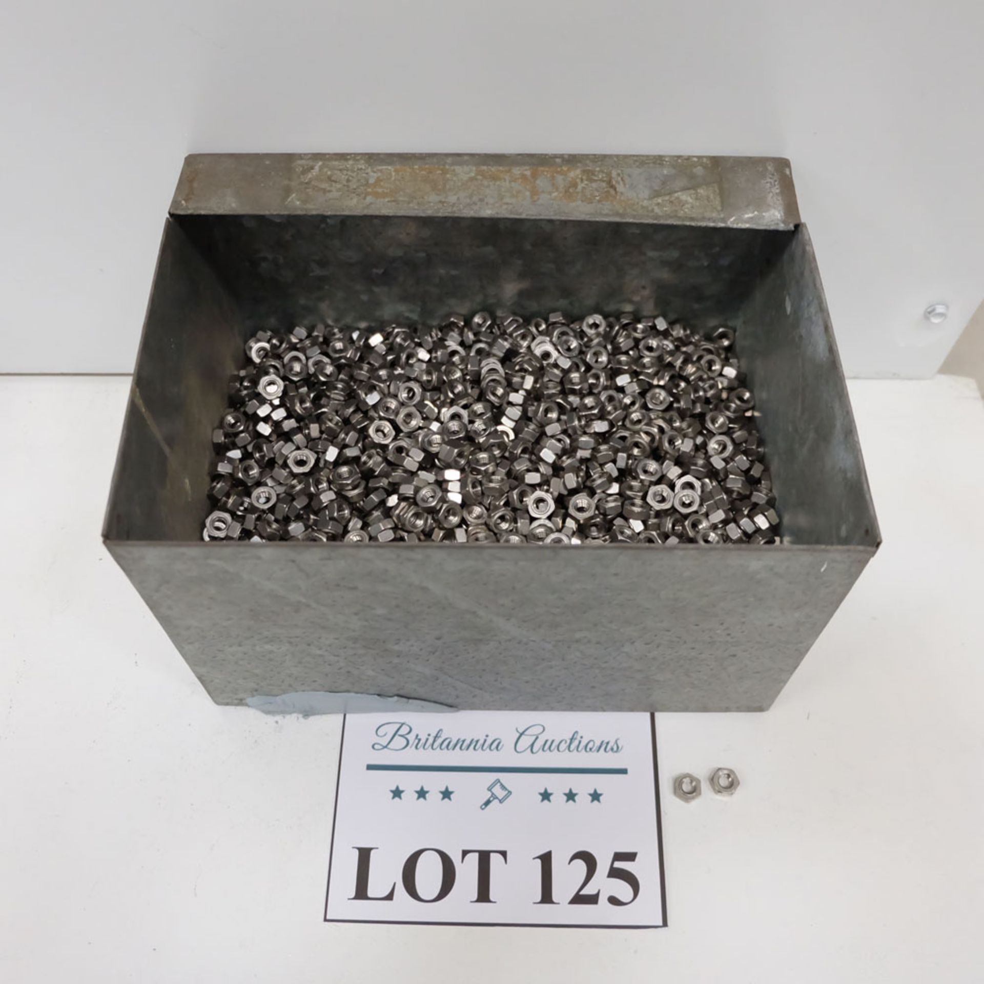 Quantity of Hex Nuts as Lotted. Labelled M6 Stainless Steel.