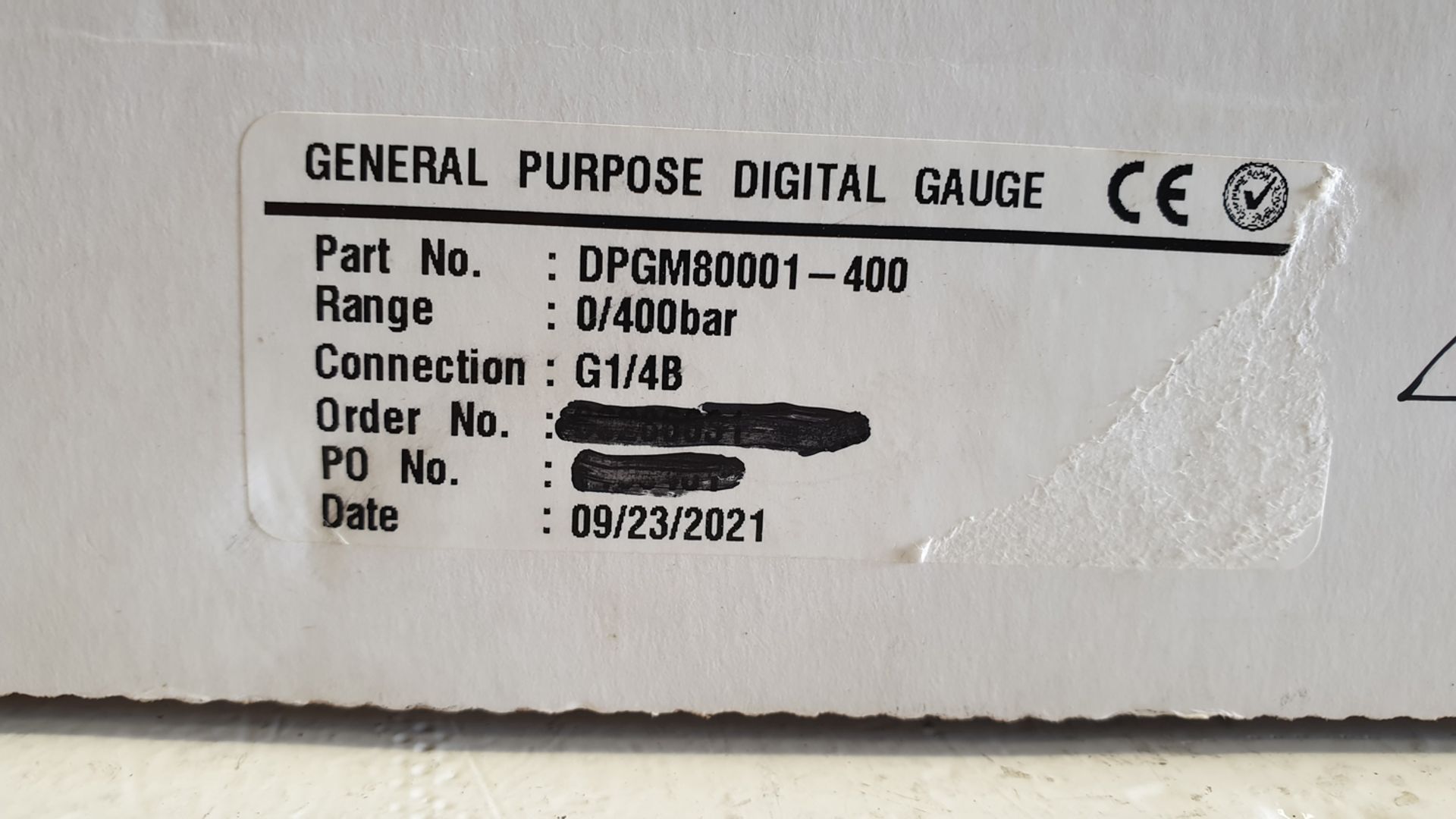 General Purpose Digital Gauge. Range 0/400bar. - Image 3 of 3