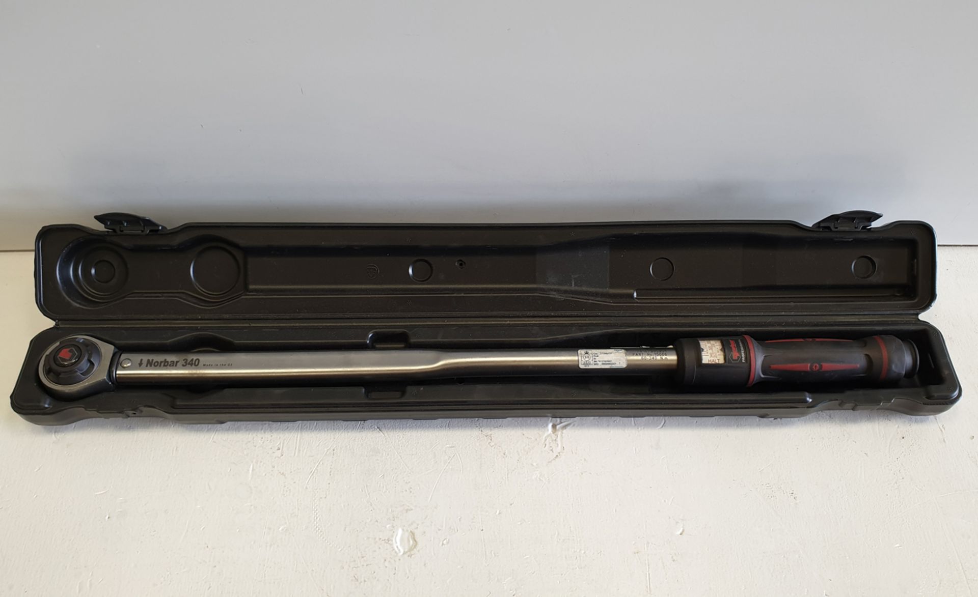NORBAR 1/2" Square Torque Wrench. In Case.