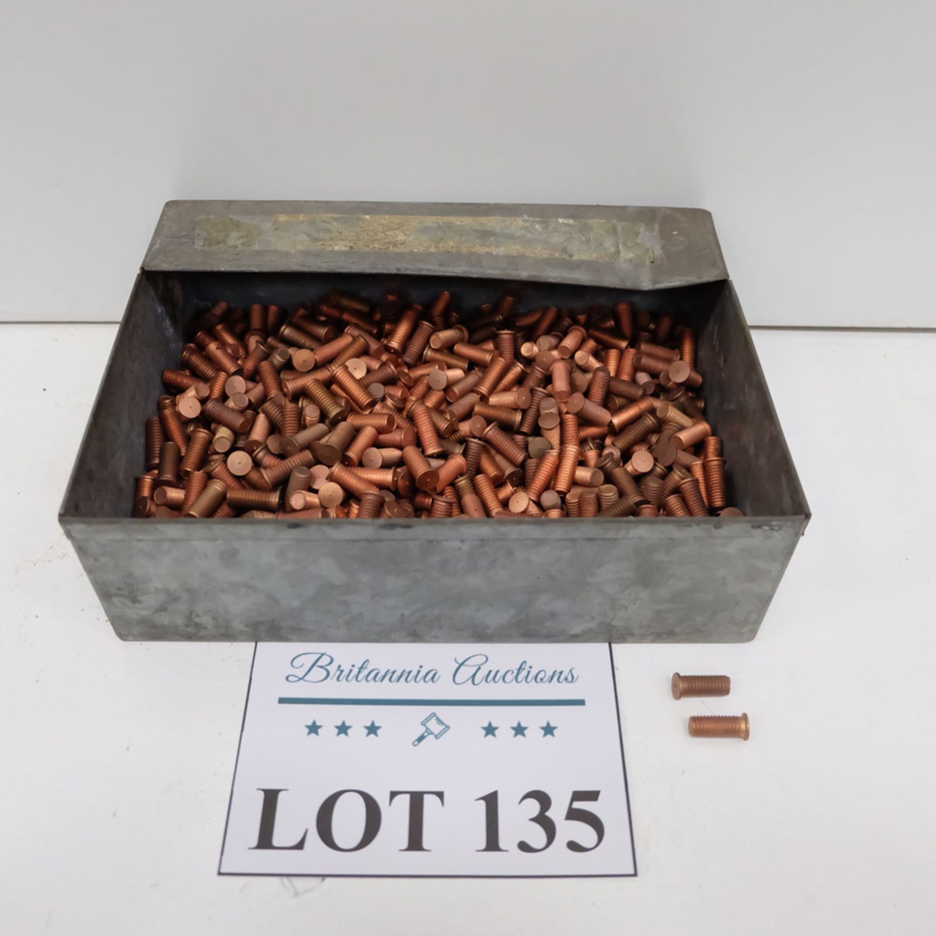 Quantity of Welding Studs as Lotted. Labelled M8 x 20 CD Type Stud.