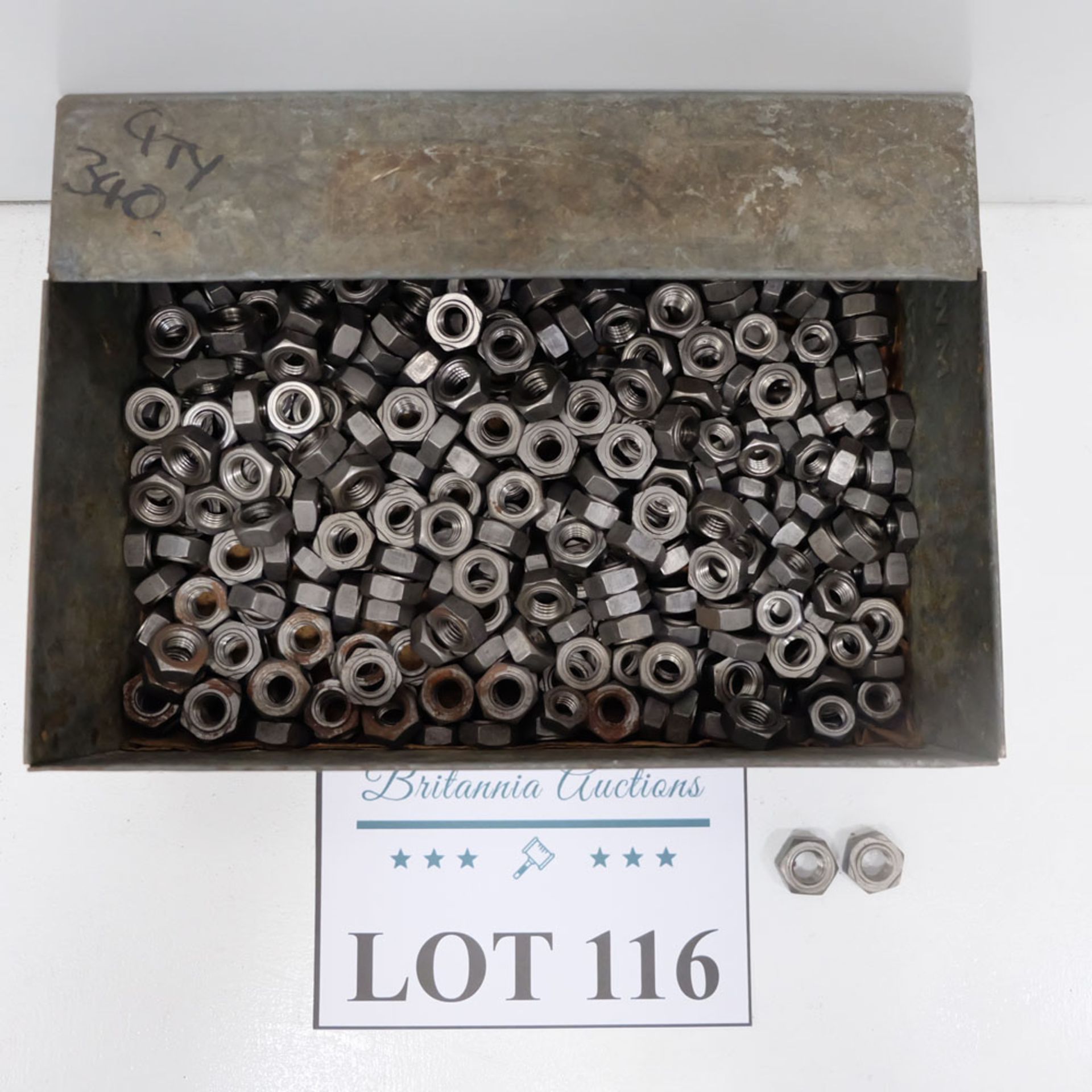 Quantity of Hex Nuts as Lotted. Labelled M10 Mild Steel. - Image 2 of 4