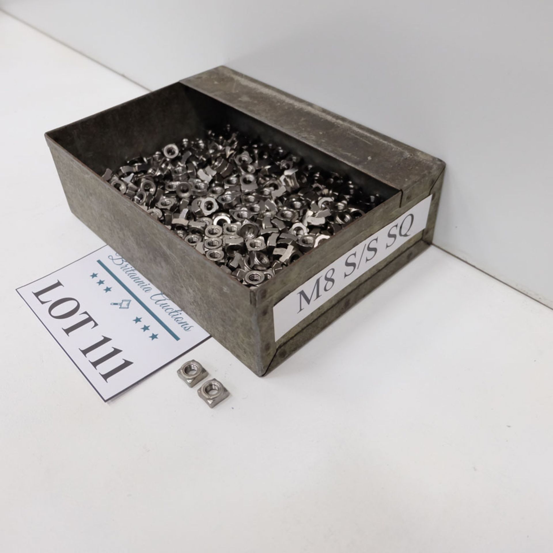 Quantity of Square Nuts as Lotted. Labled M8 Stainless Steel. - Image 4 of 4