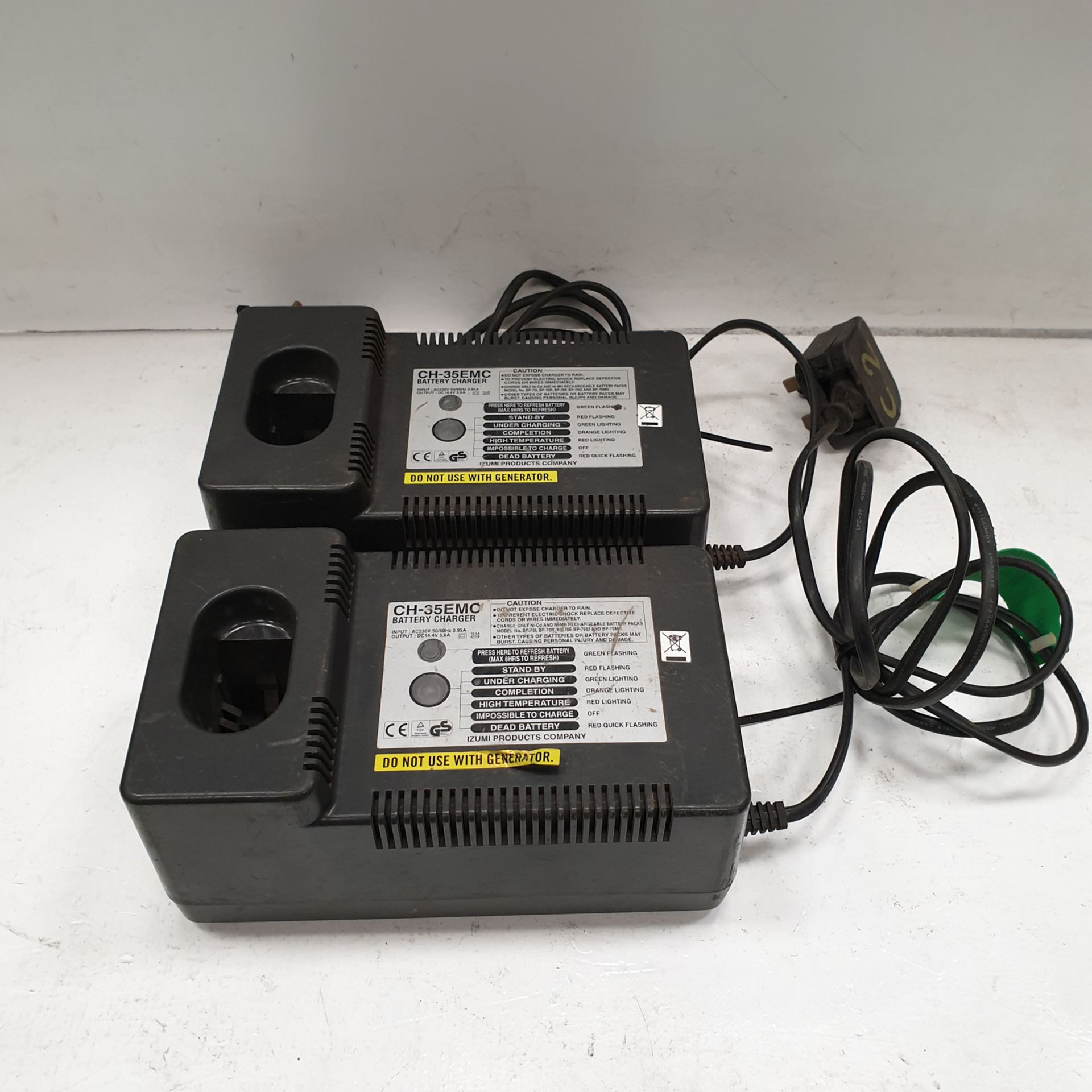 2 x CH-35EMC Battery Chargers. 230 Volts.