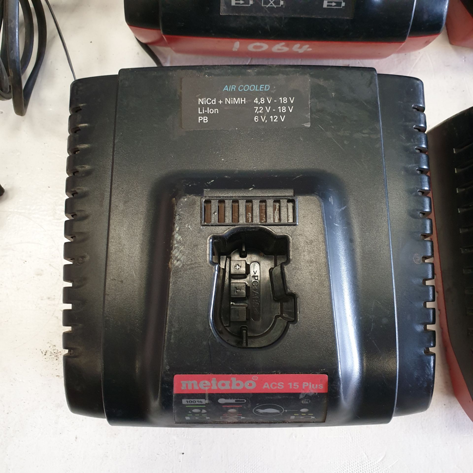 4 x Metabo ACS 15 Plus Battery Chargers. 220-240 Volt. - Image 2 of 3