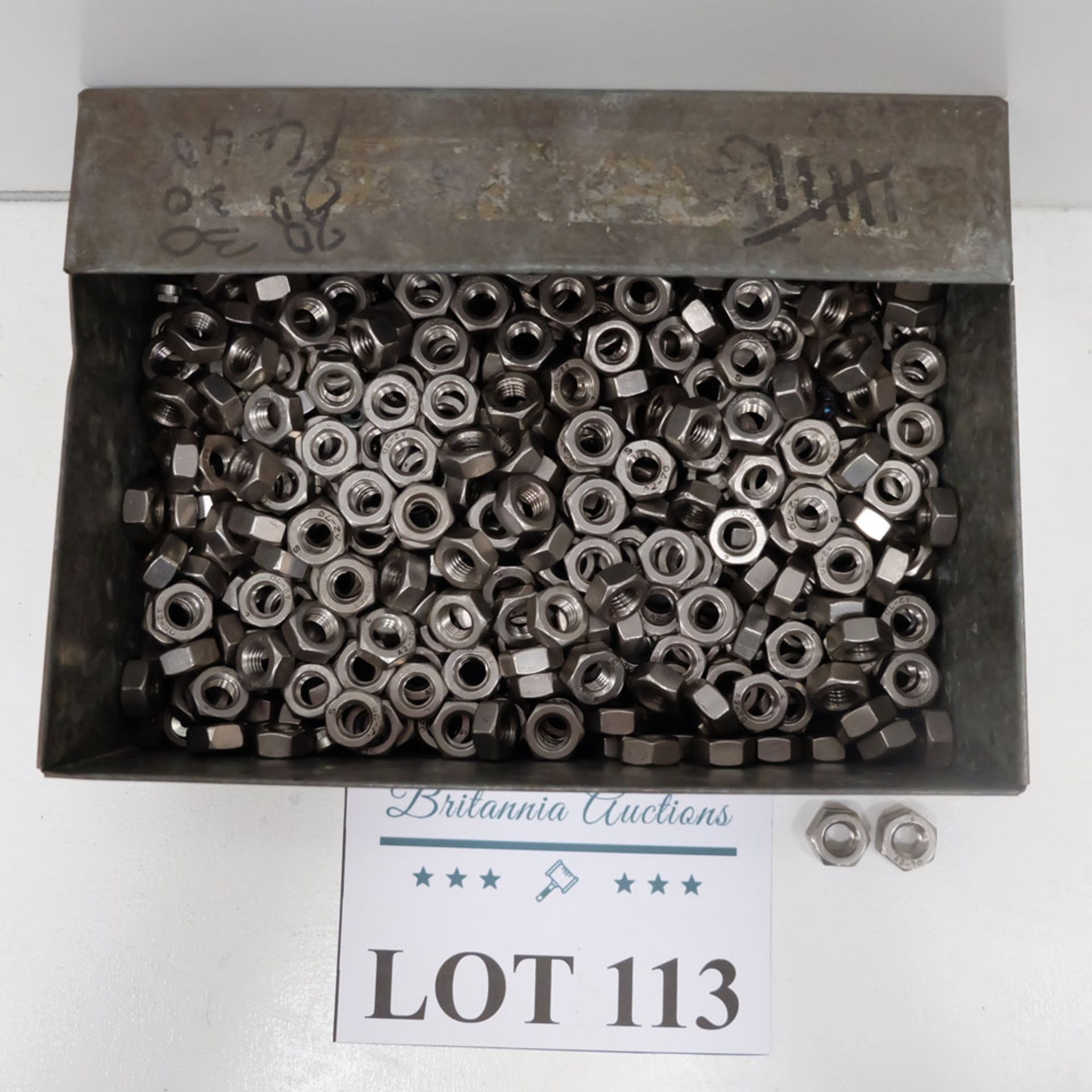Quantity of Hex Nuts as Lotted. Unlabelled. - Image 2 of 3