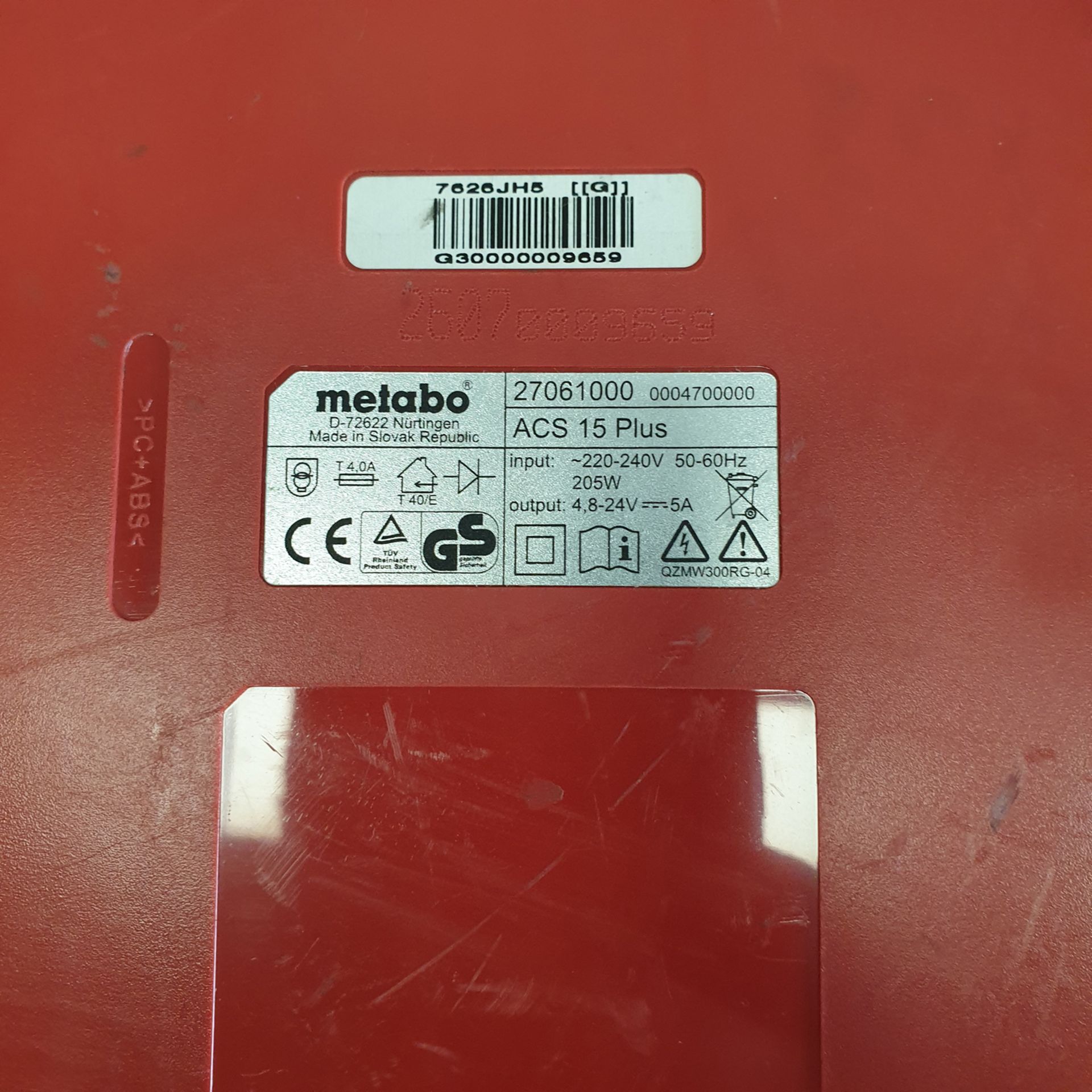 4 x Metabo ACS 15 Plus Battery Chargers. 220-240 Volt. - Image 3 of 3