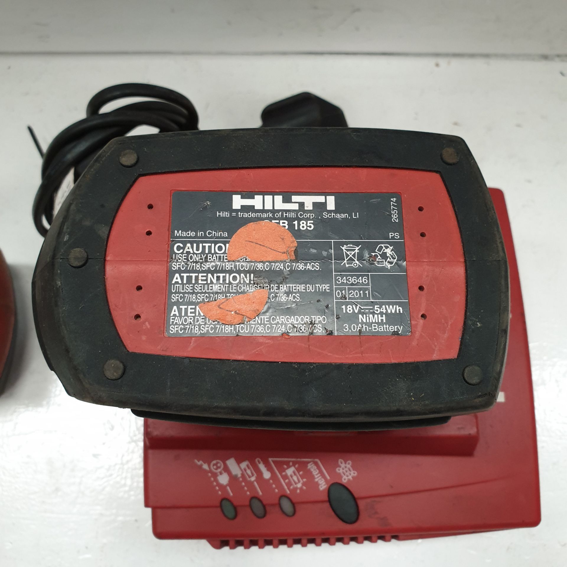 HILTI C7/24 Battery Charger. With 2 Batteries. - Image 2 of 3