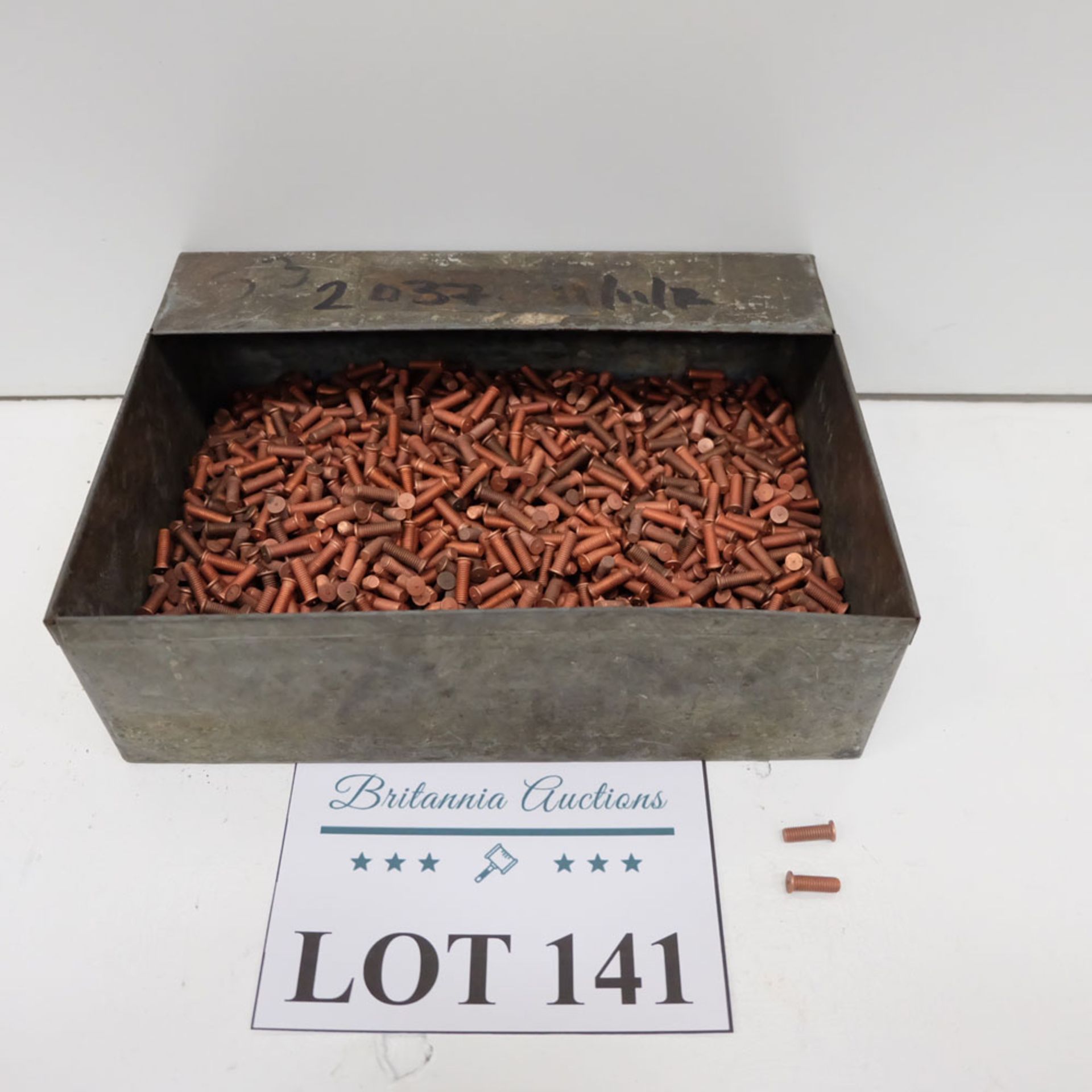 Quantity of Welding Studs as Lotted. Labelled M5 x 16 CD Type Stud.