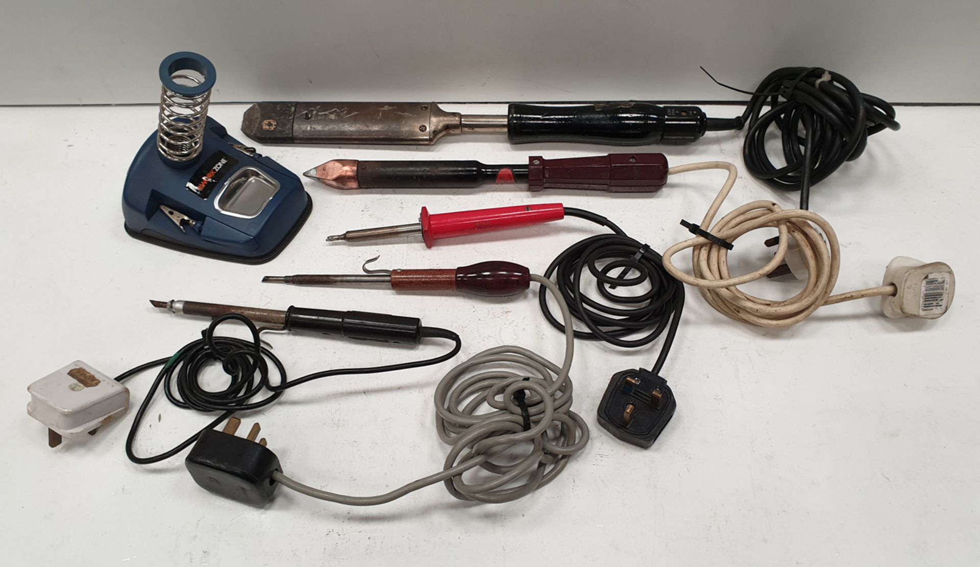 Selection of Various Size Soldering Irons as Lotted.
