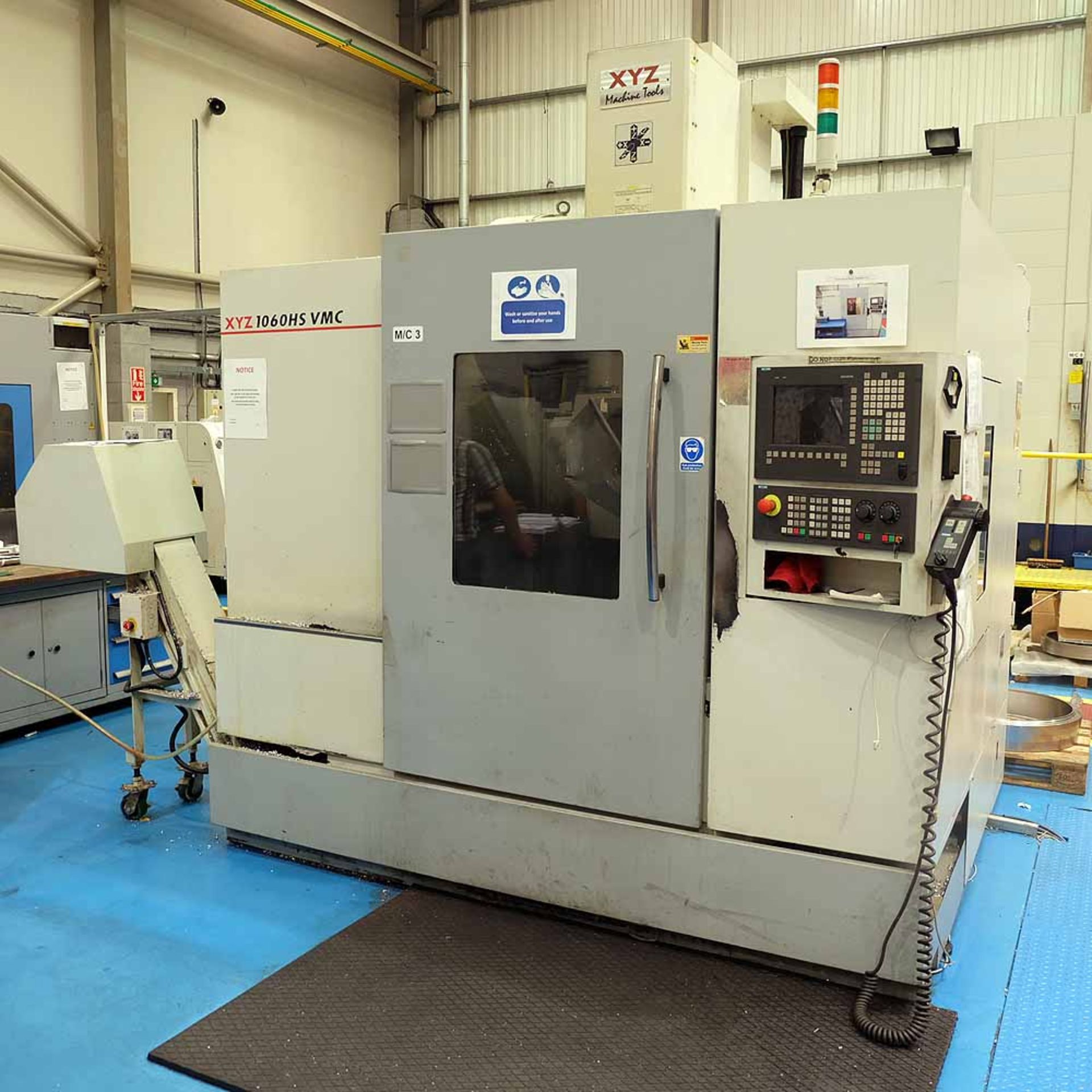 XYZ Model 1060HS Vertical Machining Centre. With Siemens 540D Control with Shopmill. - Image 2 of 16
