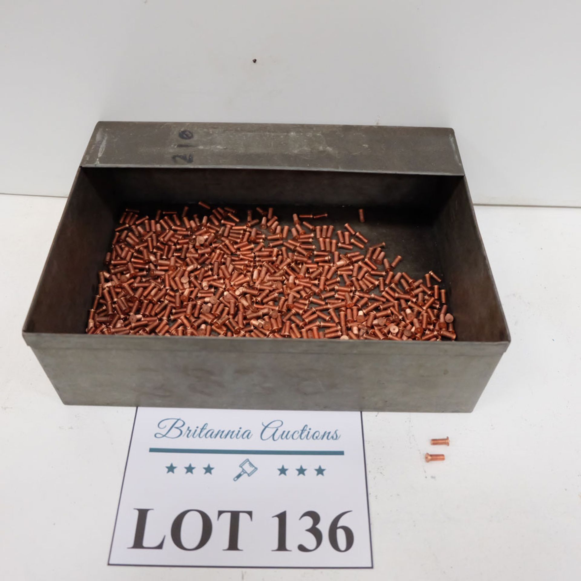 Quantity of Welding Studs as Lotted. Labelled M4 x 10 CD Type Stud.