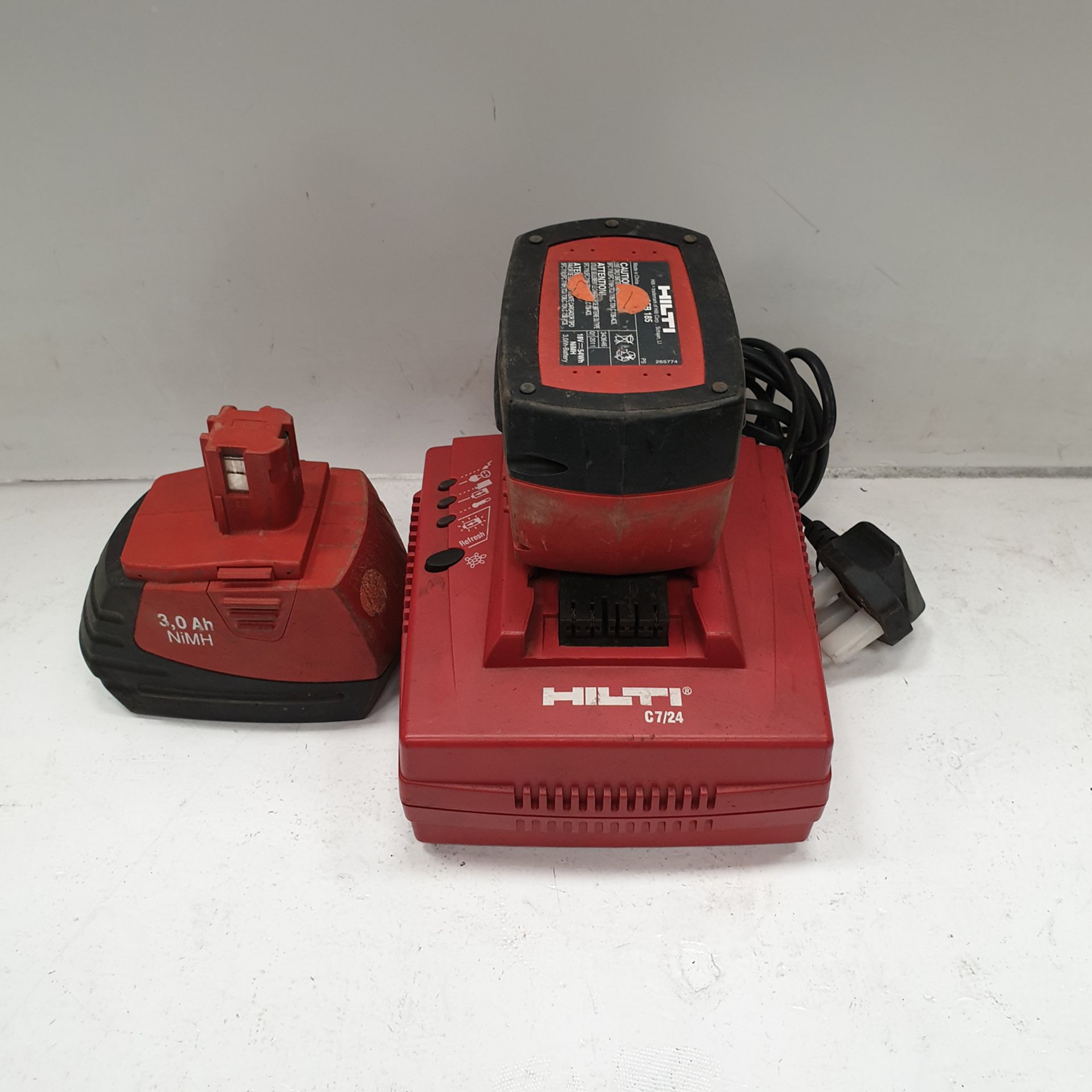 HILTI C7/24 Battery Charger. With 2 Batteries.