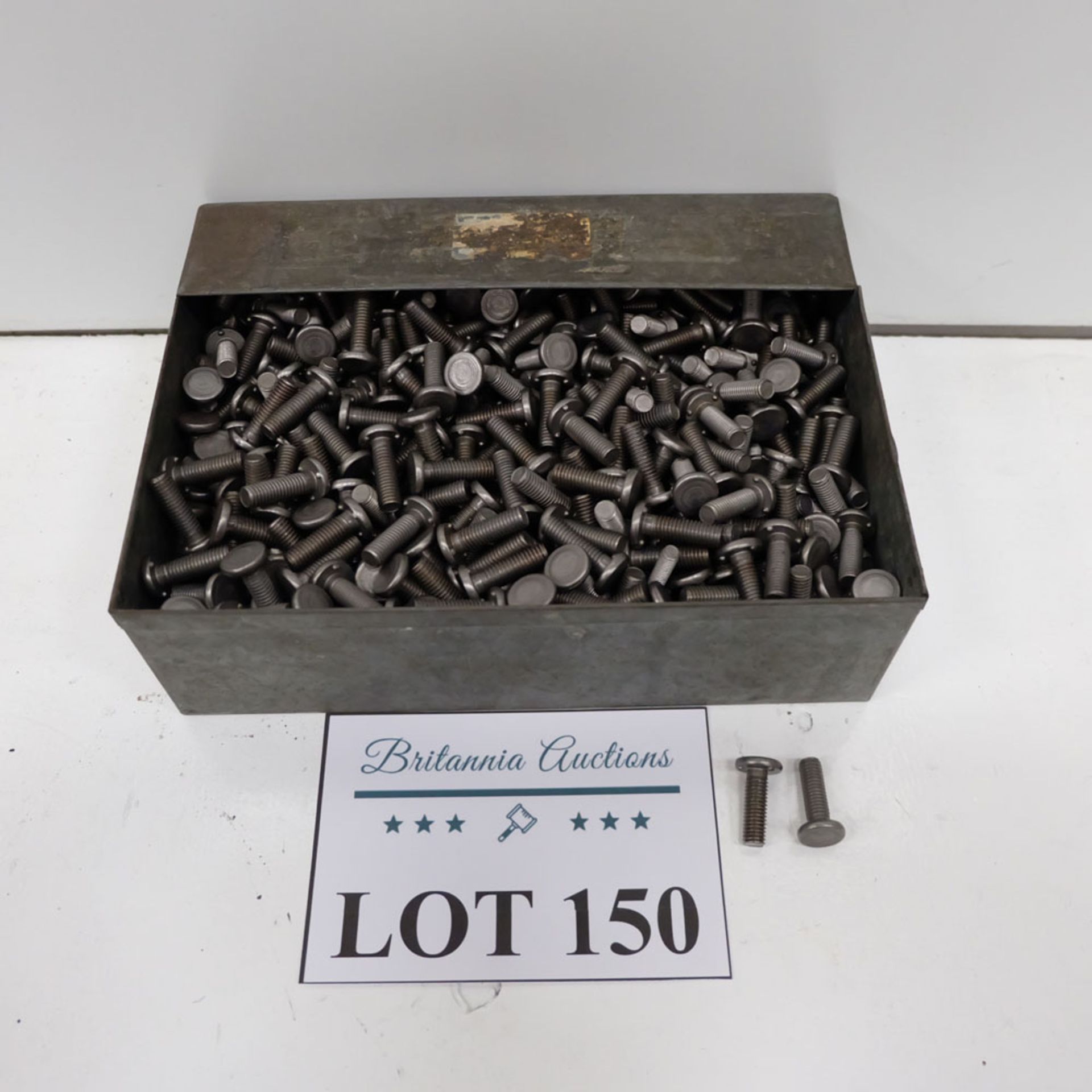 Quantity of Weld Bolts as Lotted. Labelled M8 x 25 Weld Bolt.