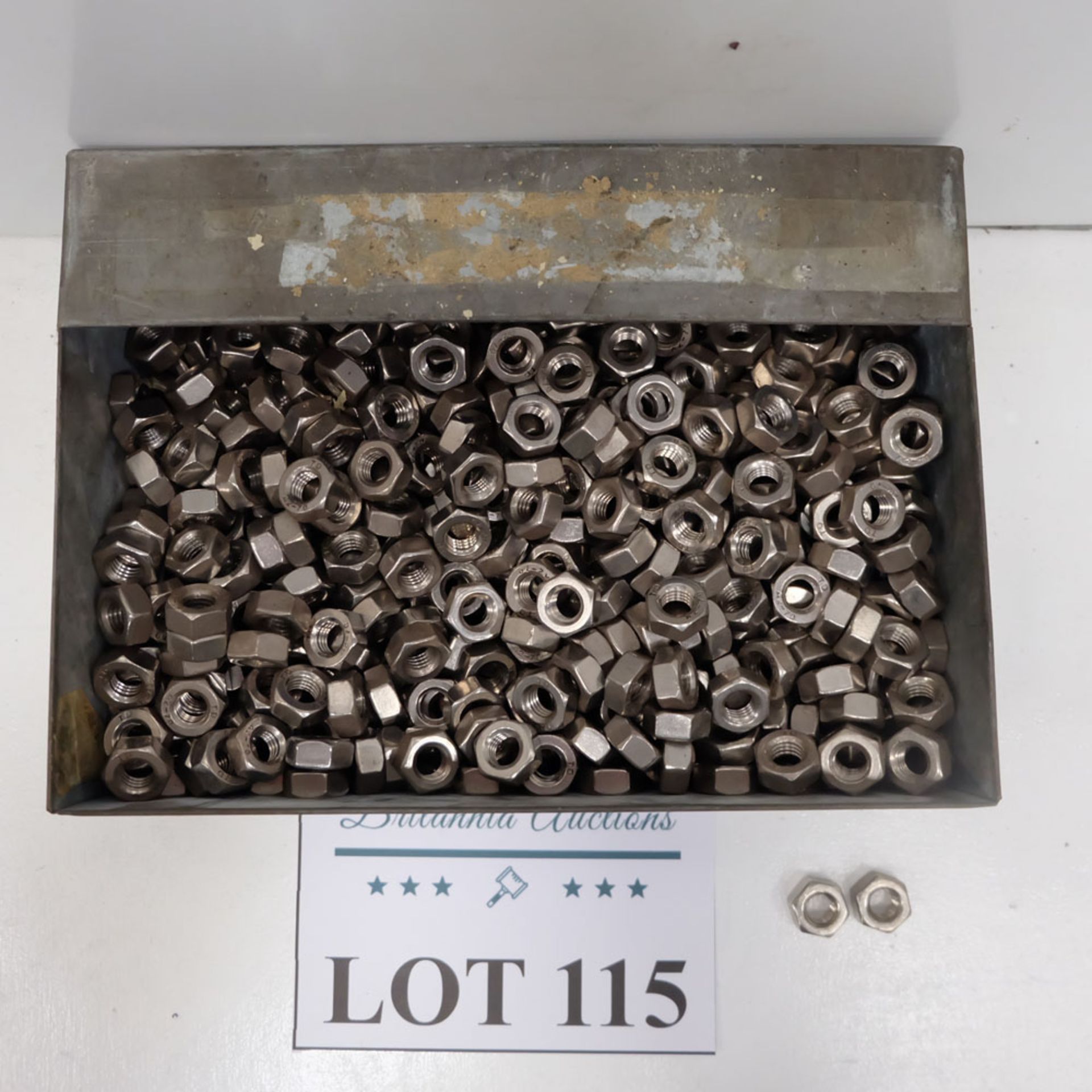 Quantity of Hex Nuts as Lotted. Labelled M10 Stainless Steel. - Image 2 of 4