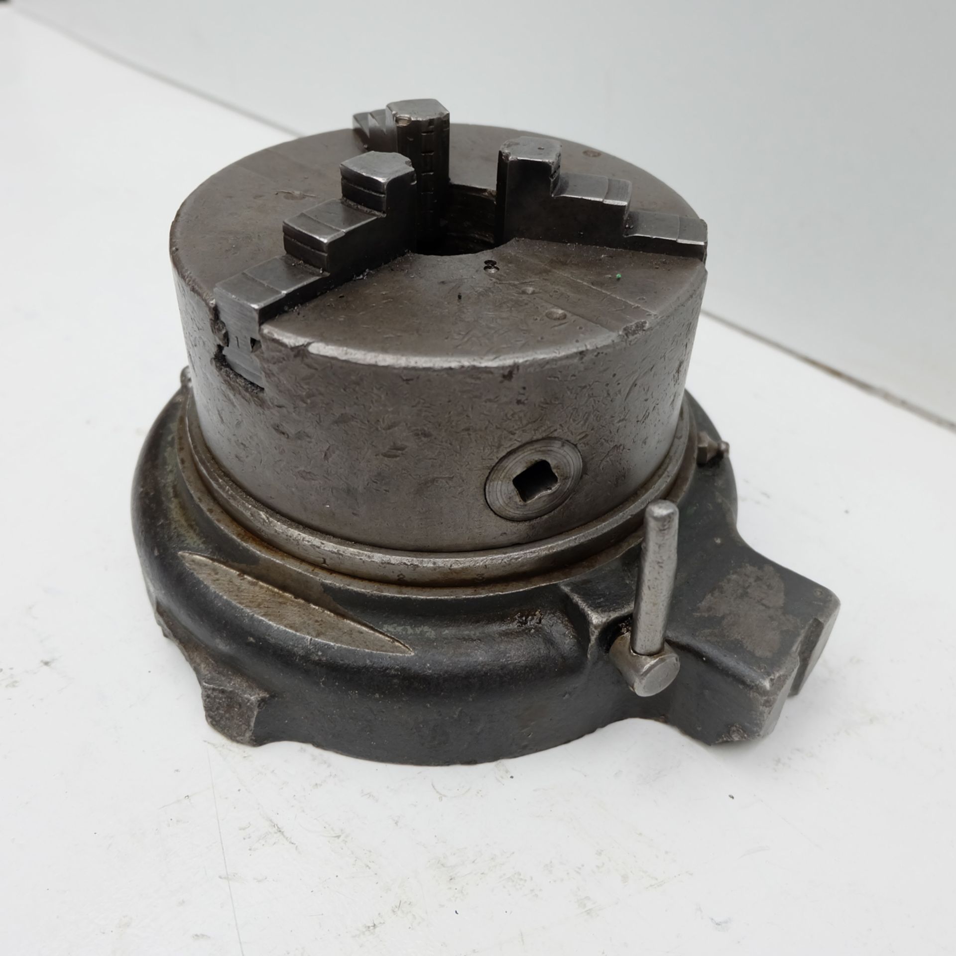 3 Jaw Chuck Approx 6 1/2". On Swivel Base. - Image 3 of 5