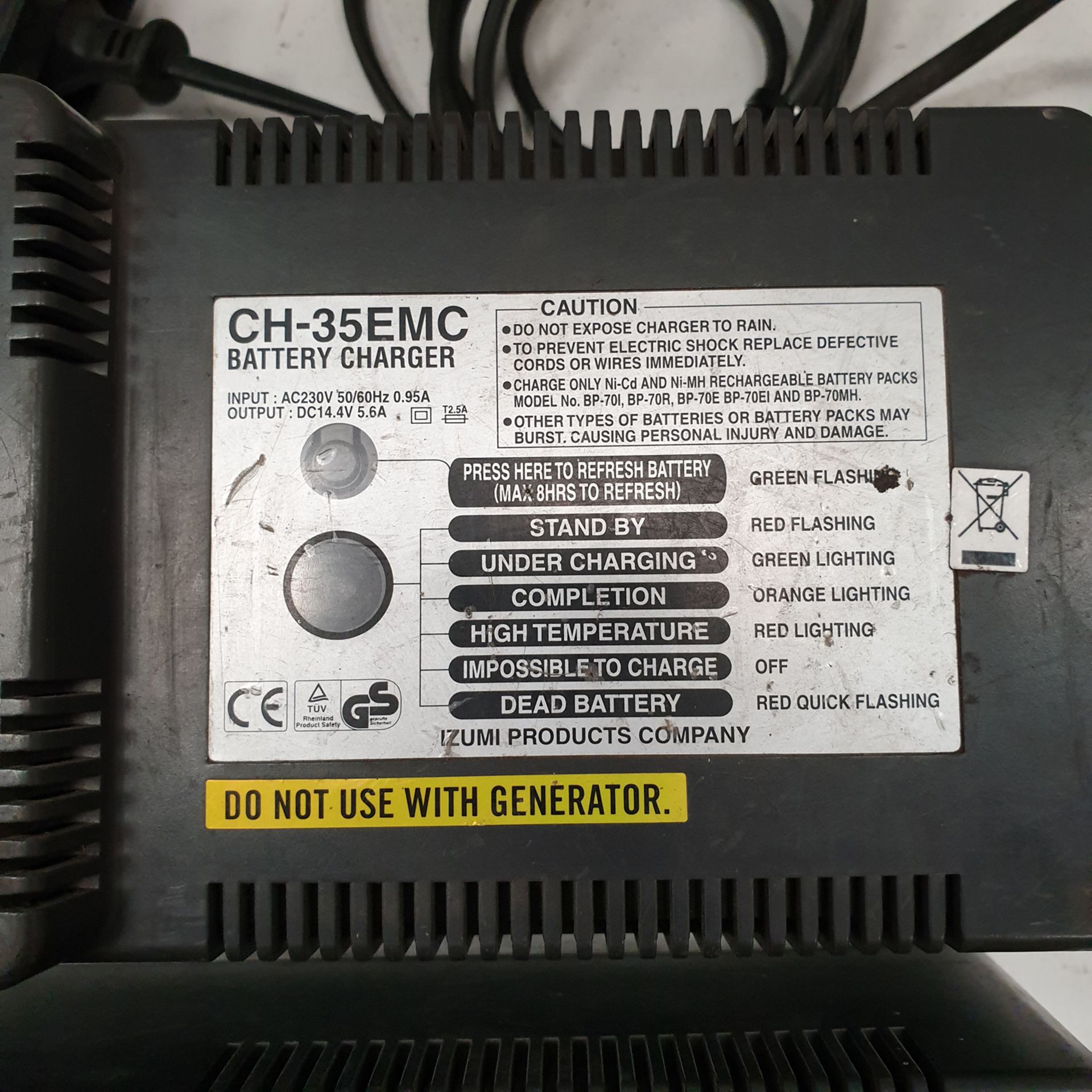 2 x CH-35EMC Battery Chargers. 230 Volts. - Image 3 of 3