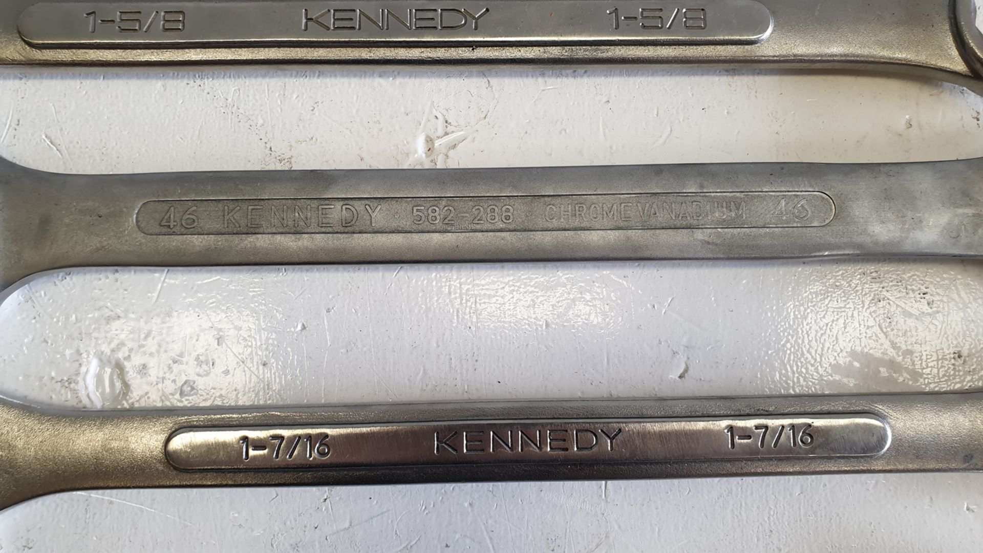 Selection of Kennedy Spanners. Various Sizes Including 1-1/4", 1-7/16", 1-5/8", 2". - Image 2 of 4