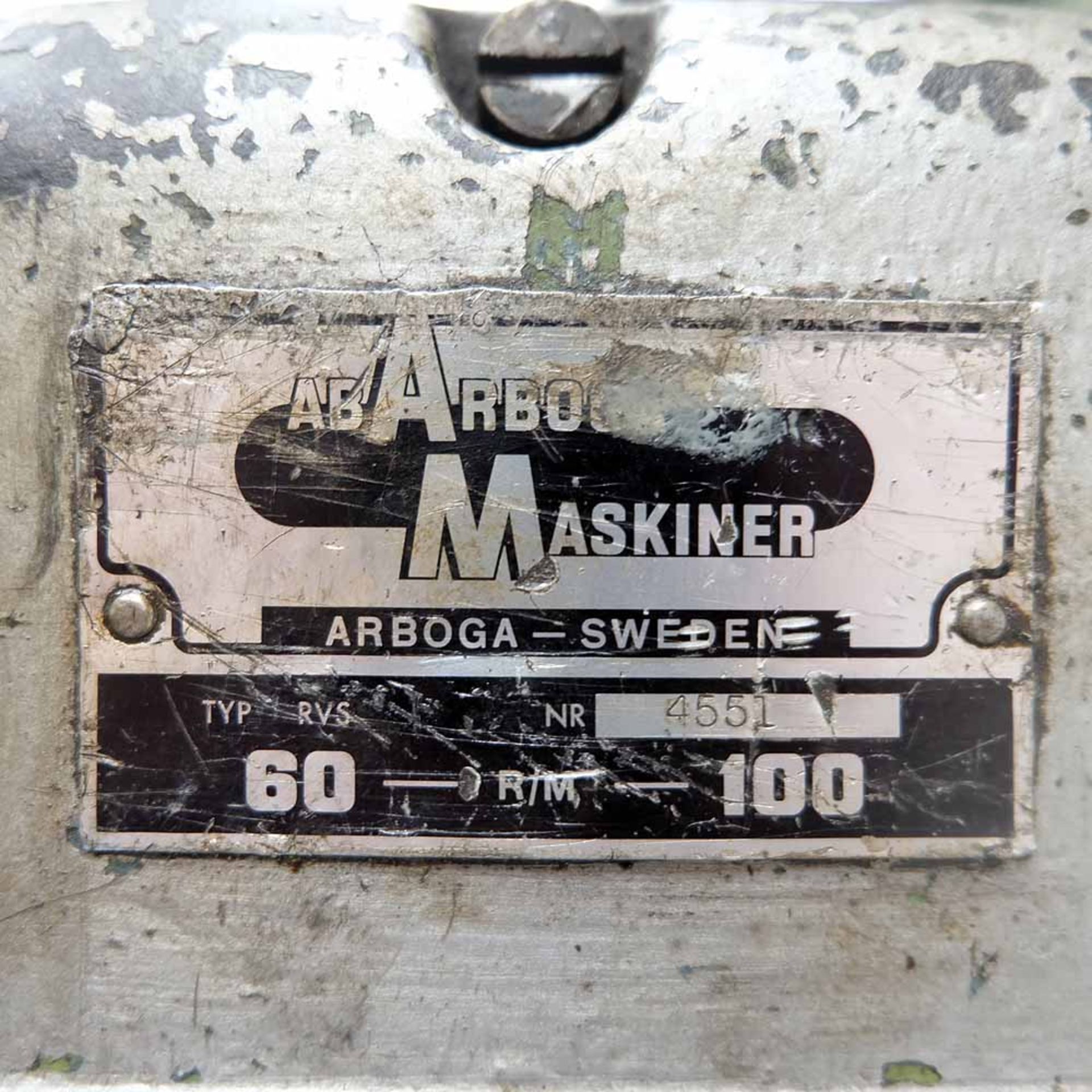 Arboga Maskiner Type RVS Gear Head Pillar Drill. Spindle Taper No.3 Morse. - Image 4 of 9