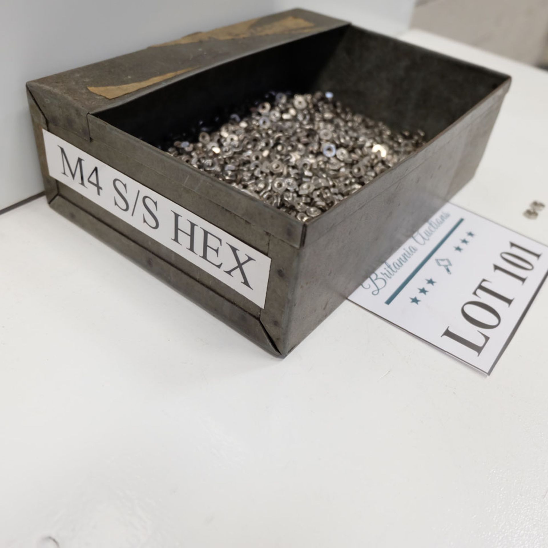 Quantity of Hex Nuts as Lotted. Labelled M4 Stainless Steel. - Image 4 of 4