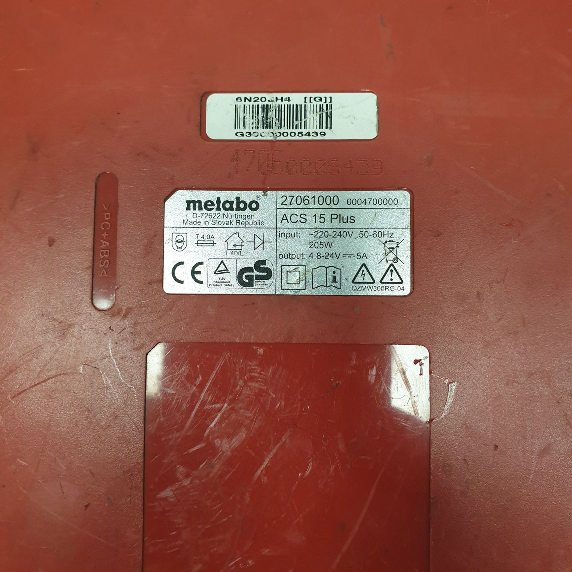 4 x Metabo ACS 15 Plus Battery Chargers. 220-240 Volt. - Image 3 of 3