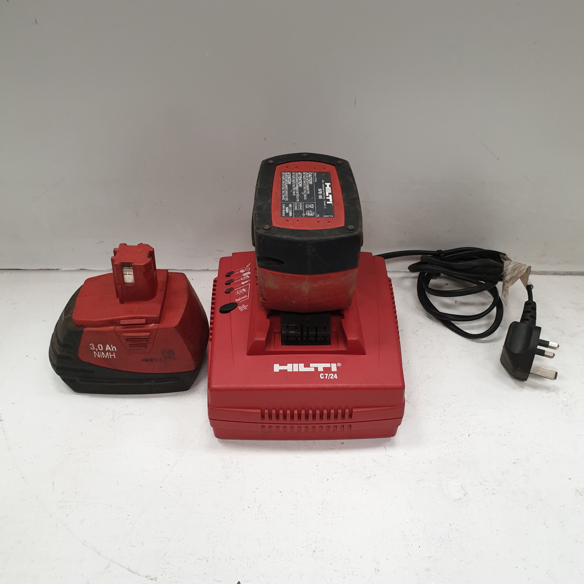 HILTI C7/24 Battery Charger. With 2 Batteries.