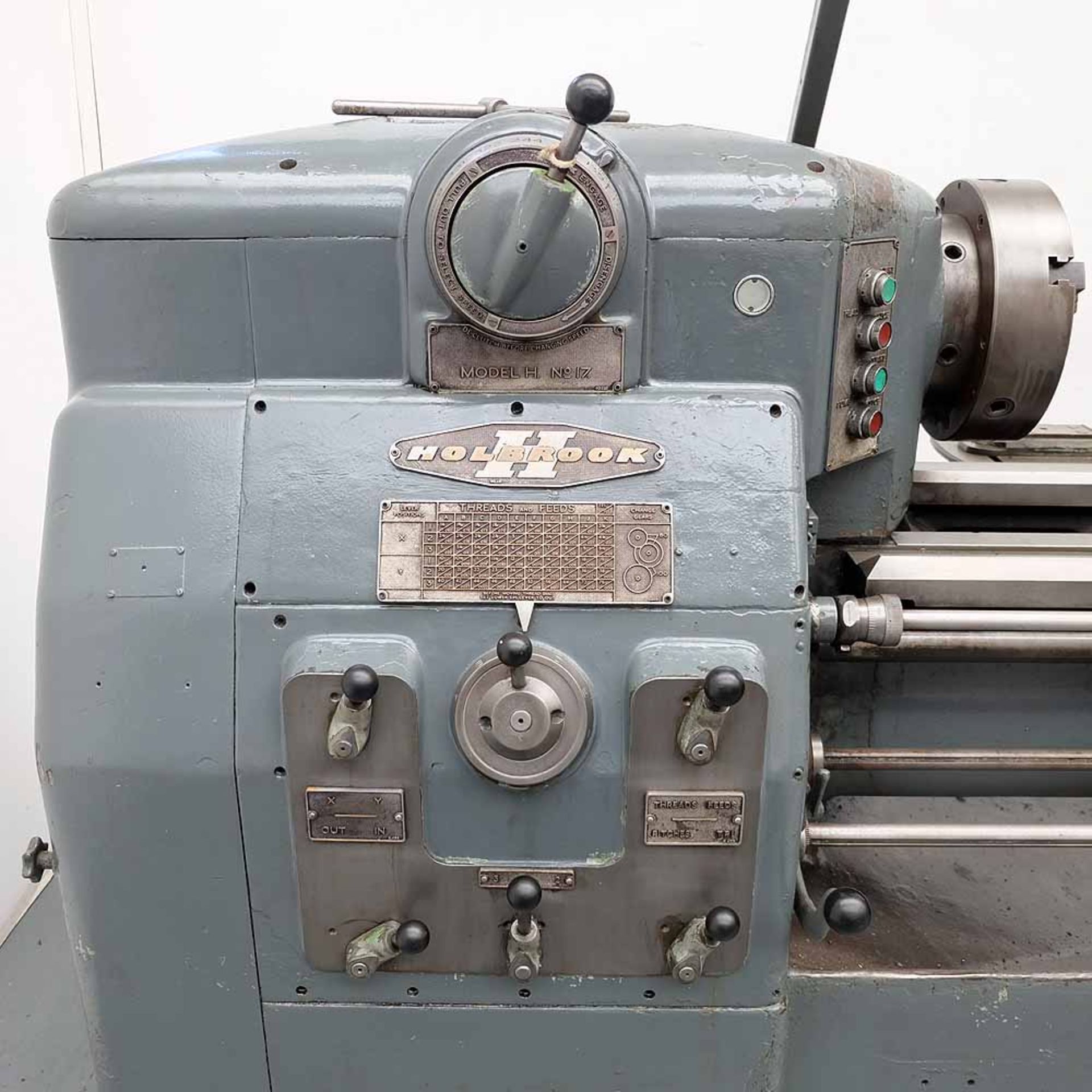 Holbrook Model H. No17 SS & SC Centre Lathe. Between Centres 40" - Image 2 of 14
