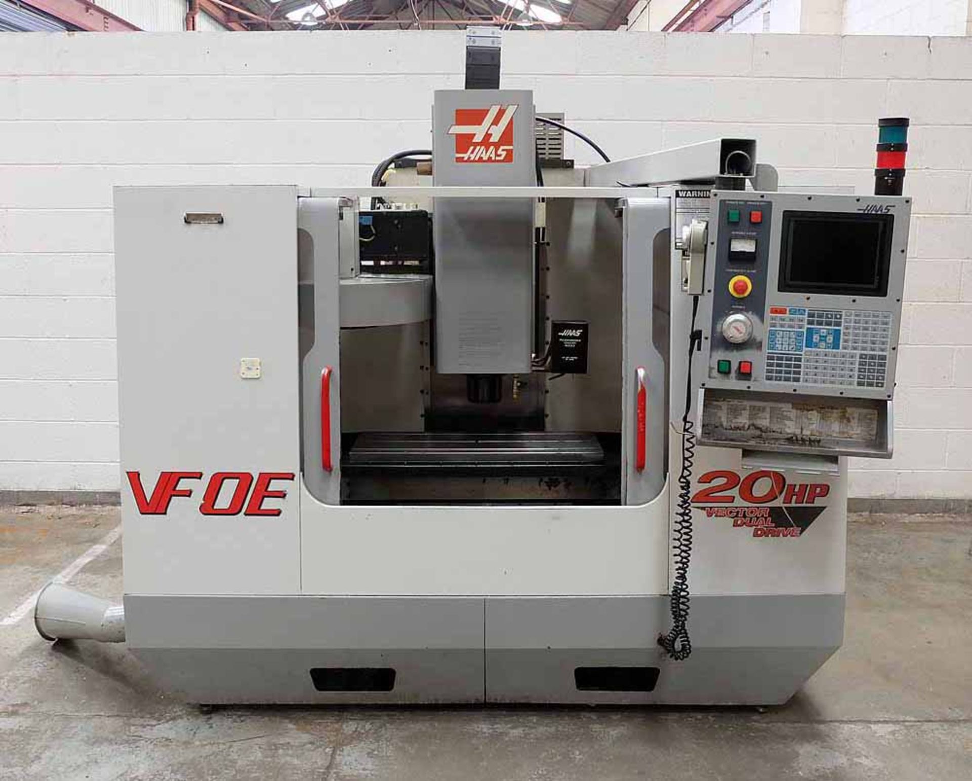HAAS Model VFOE 3 Axis 20 HP VMC With 4th Axis and Tailstock.