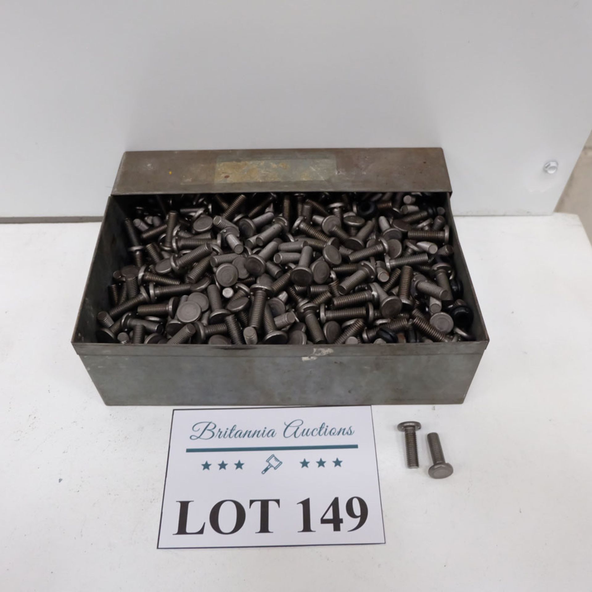 Quantity of Weld Bolts as Lotted. Labelled M8 x 25 Weld Bolt.