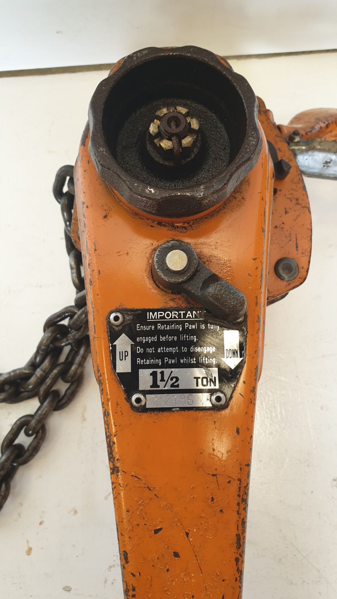 1 1/2 Ton Ratchet Lever Hoist. - Image 3 of 3