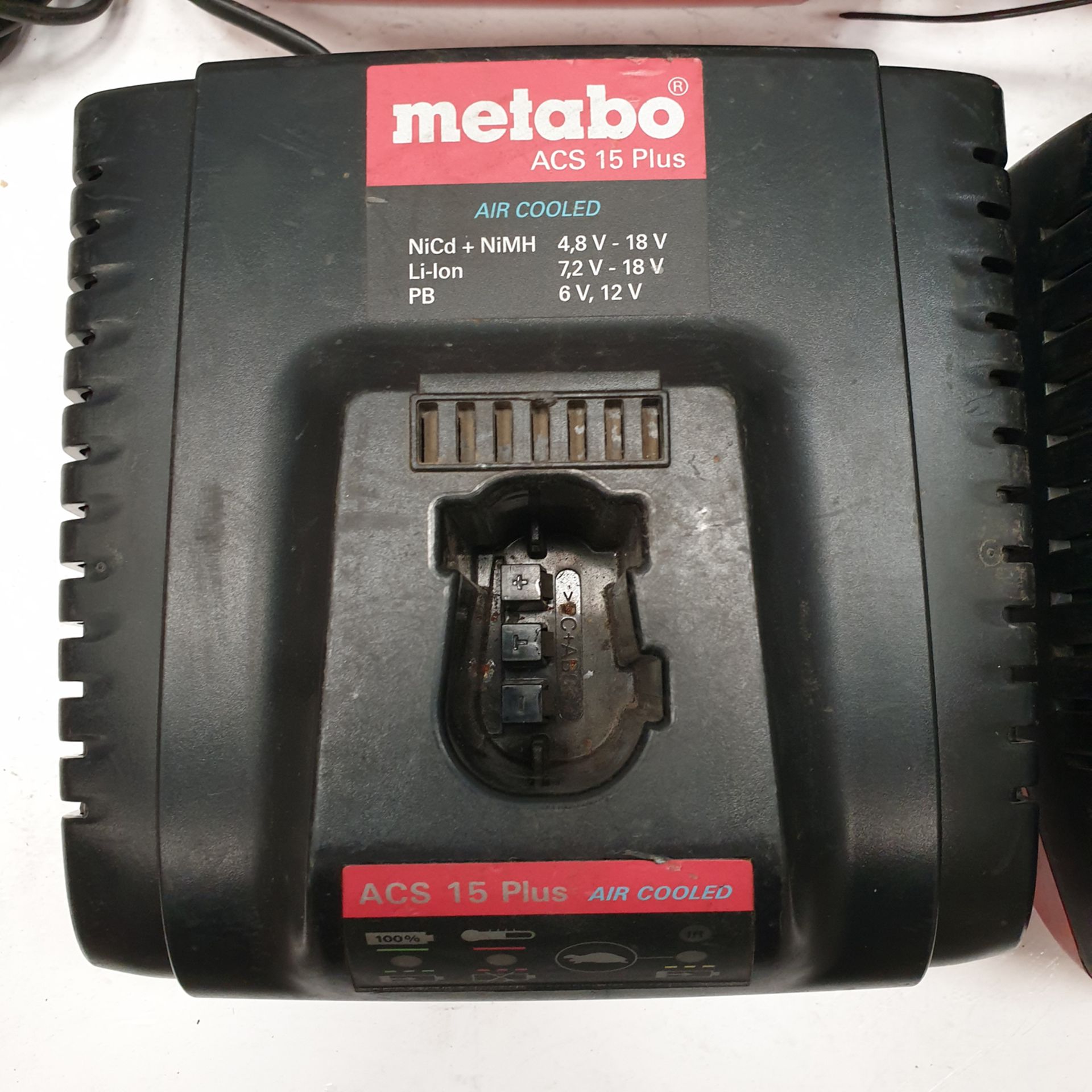 4 x Metabo ACS 15 Plus Battery Chargers. 220-240 Volt. - Image 2 of 3