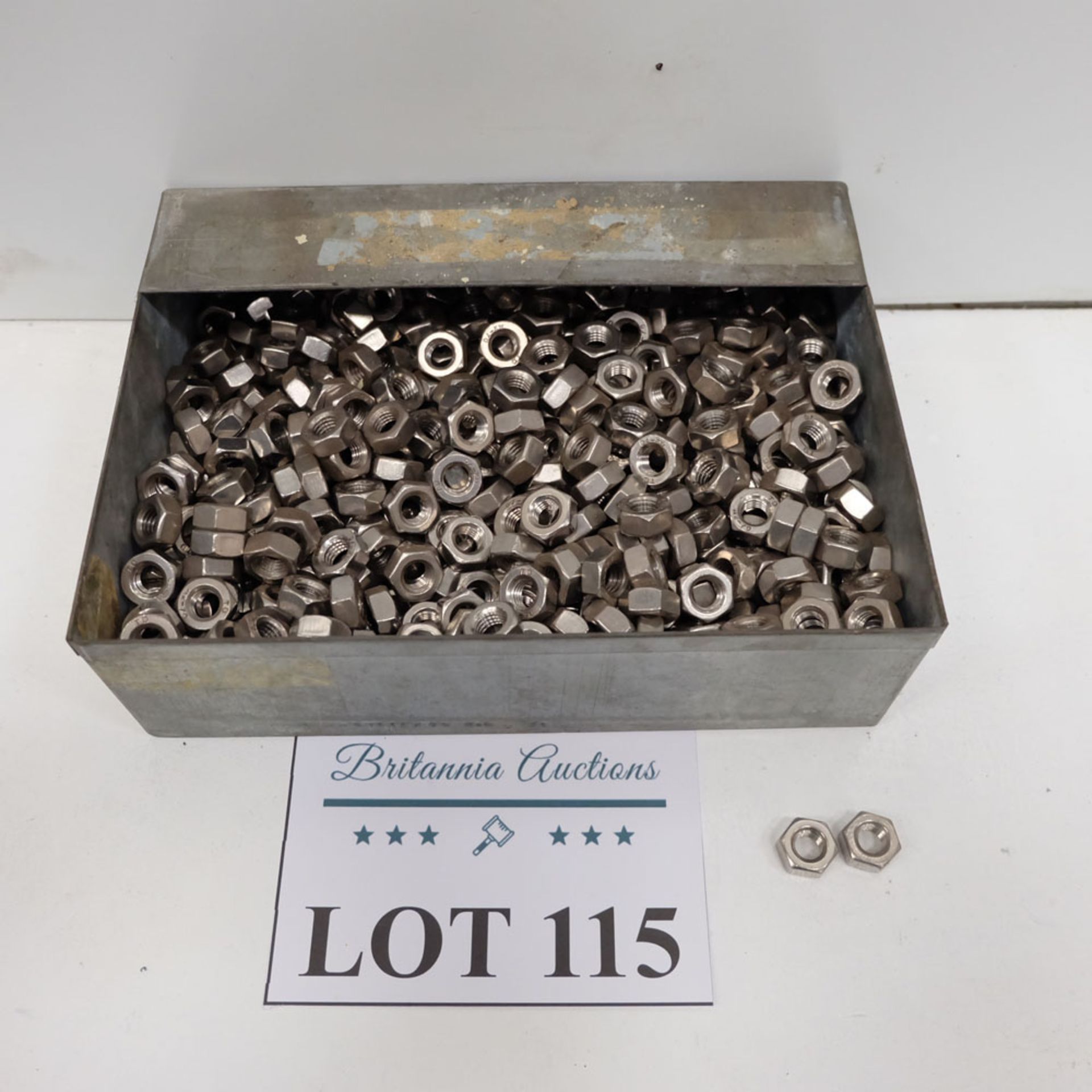 Quantity of Hex Nuts as Lotted. Labelled M10 Stainless Steel.