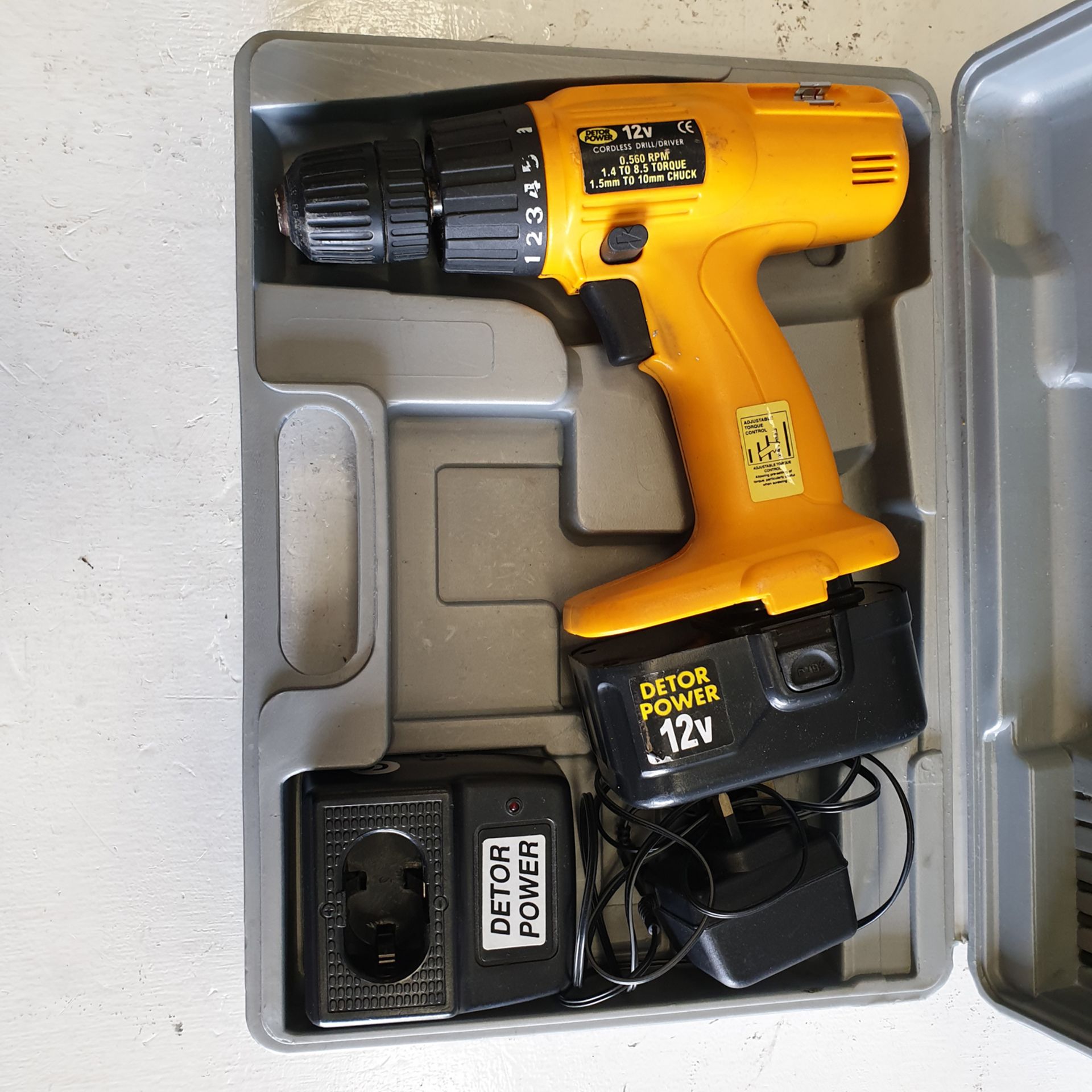 DETOR POWER 12V Cordless Drill/Driver. - Image 2 of 3