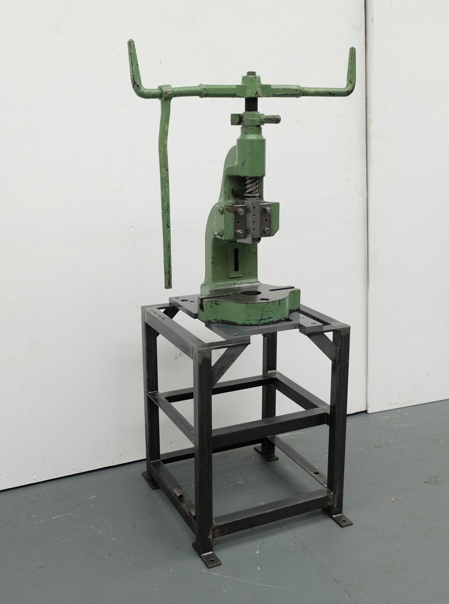 Sweeney & Blocksidge Fly Press On Steel Stand. Stroke 4". Throat 4 1/2". Daylight 8". - Image 3 of 9