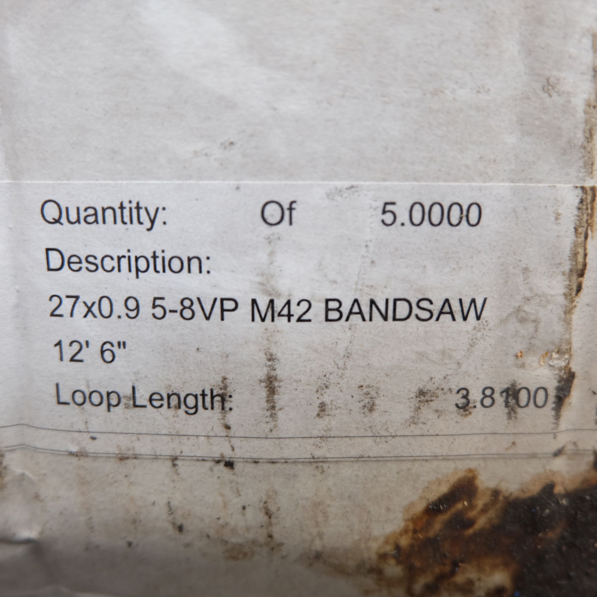3 x M42 Bandsaw Blades as Lotted. Length 12' 6". - Image 2 of 2