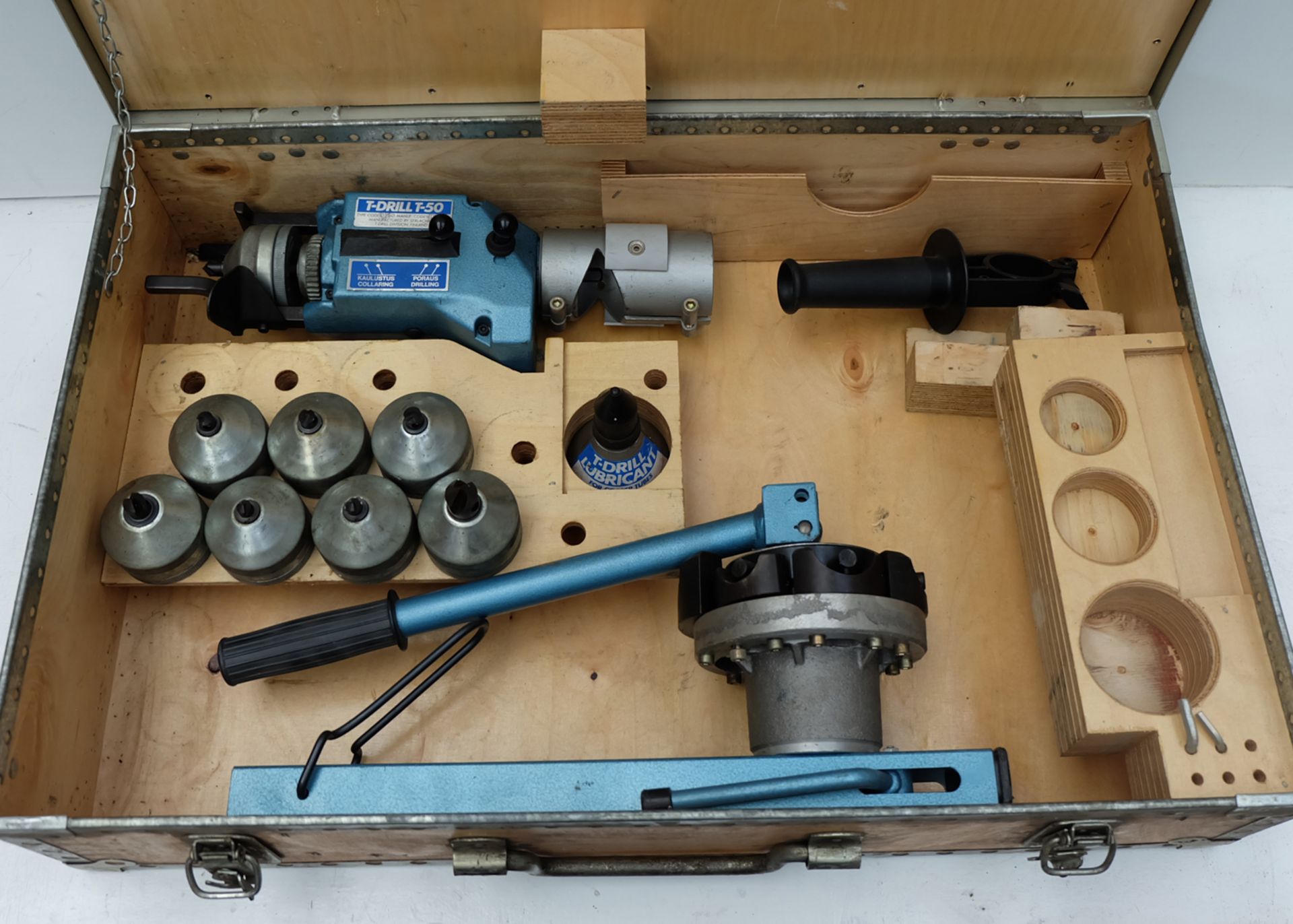 T-Drill T-50 2" Tee Forming Attachment. With T Drill Model N54 Tube End Notcher. - Image 13 of 13