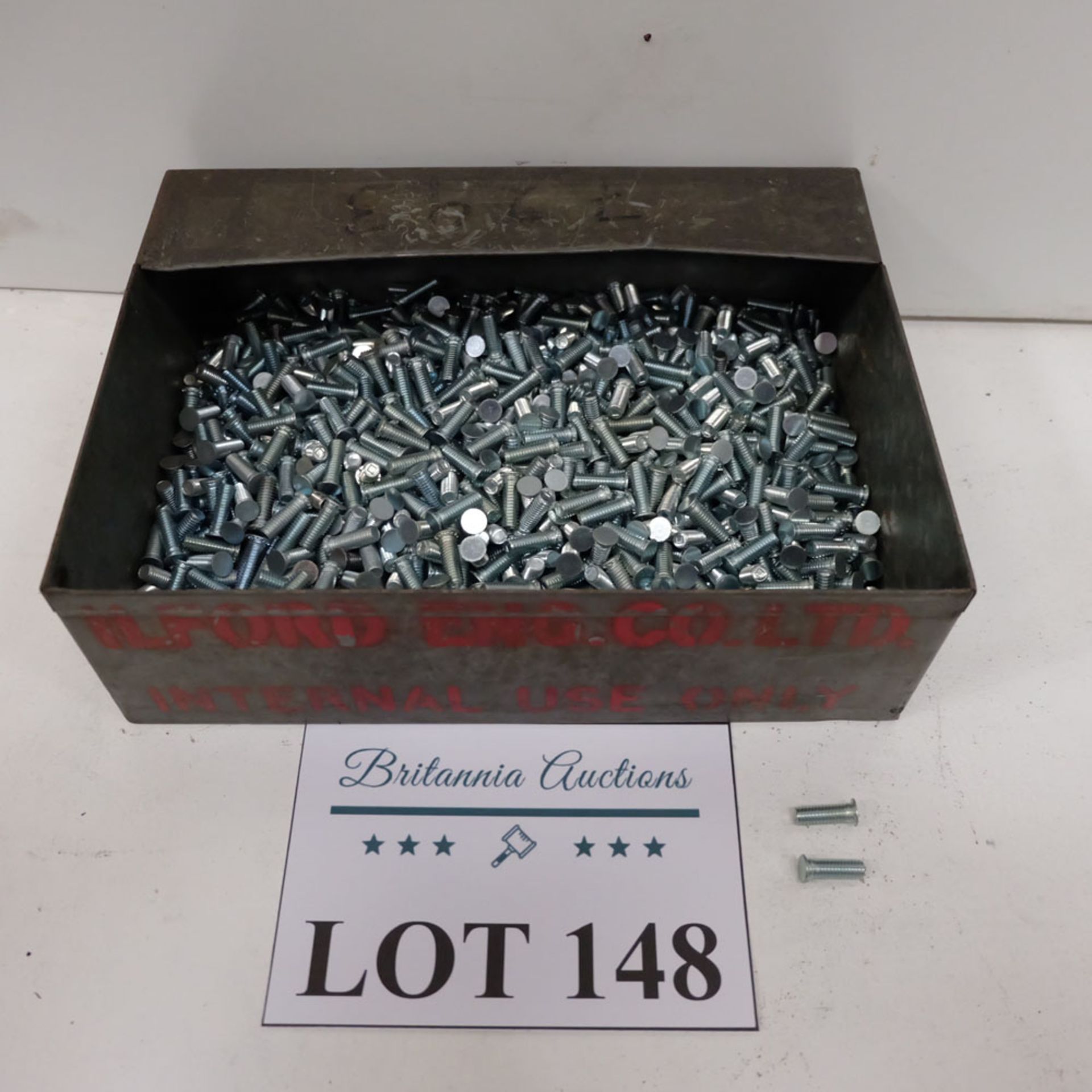 Quantity of Weld Bolts as Lotted. Labelled M6 x 18.