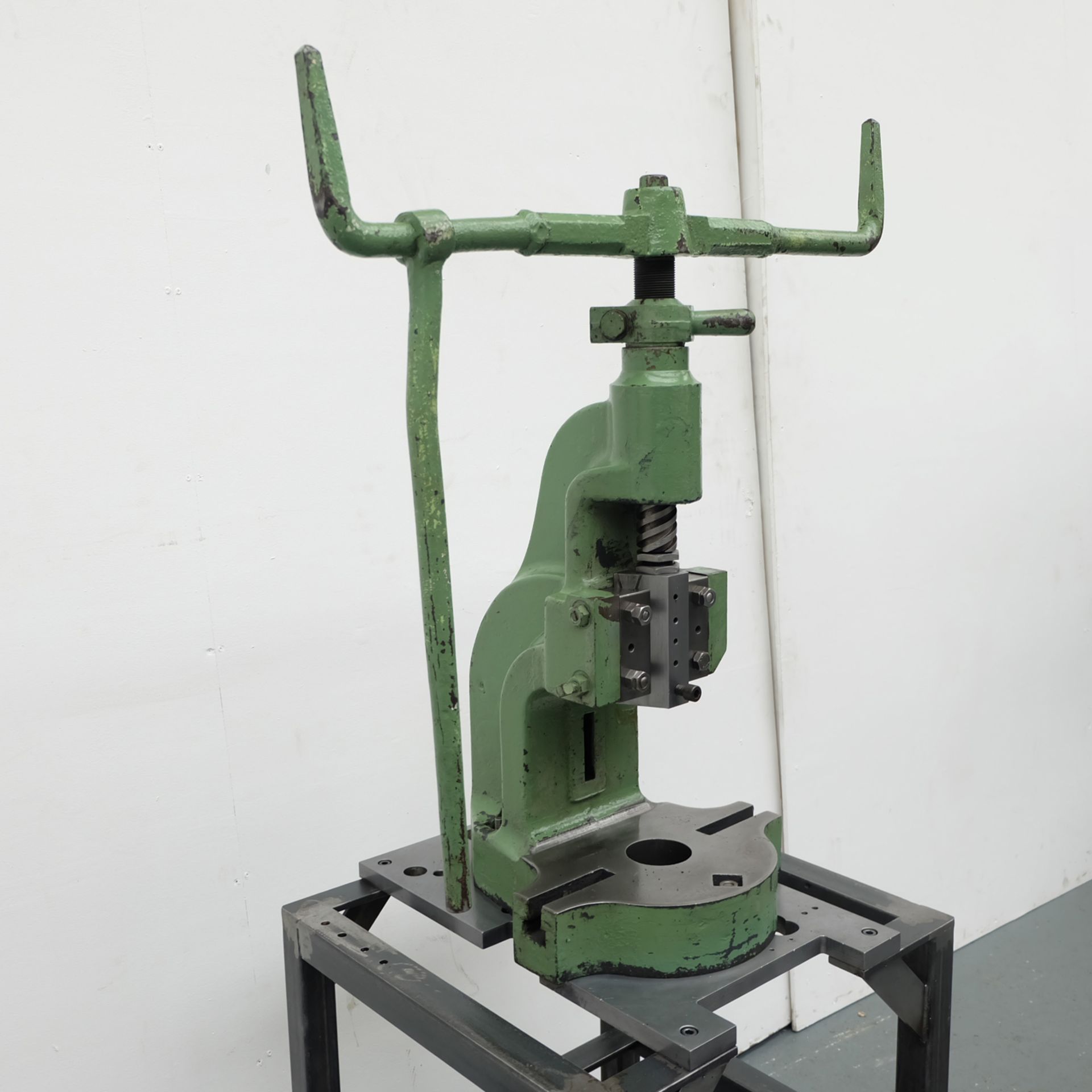 Sweeney & Blocksidge Fly Press On Steel Stand. Stroke 4". Throat 4 1/2". Daylight 8". - Image 6 of 9