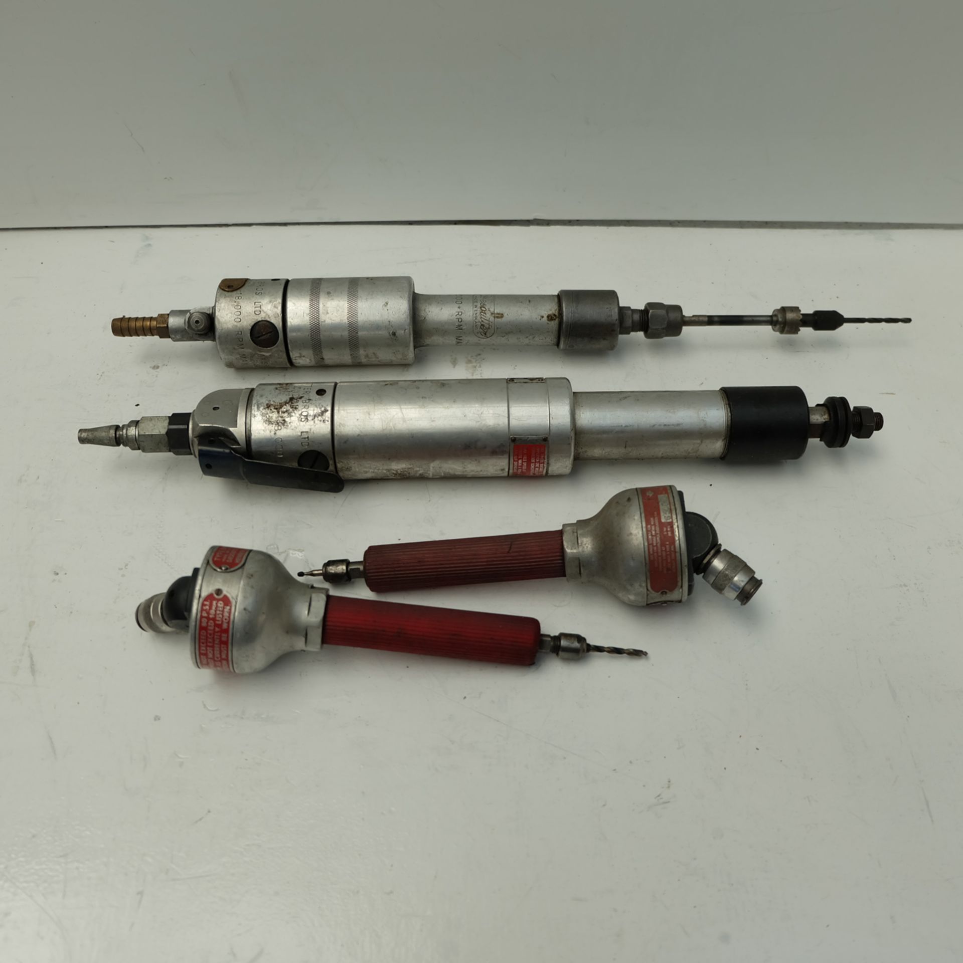 4 x Desoutter Pneumatic Rotary Tools as Lotted.